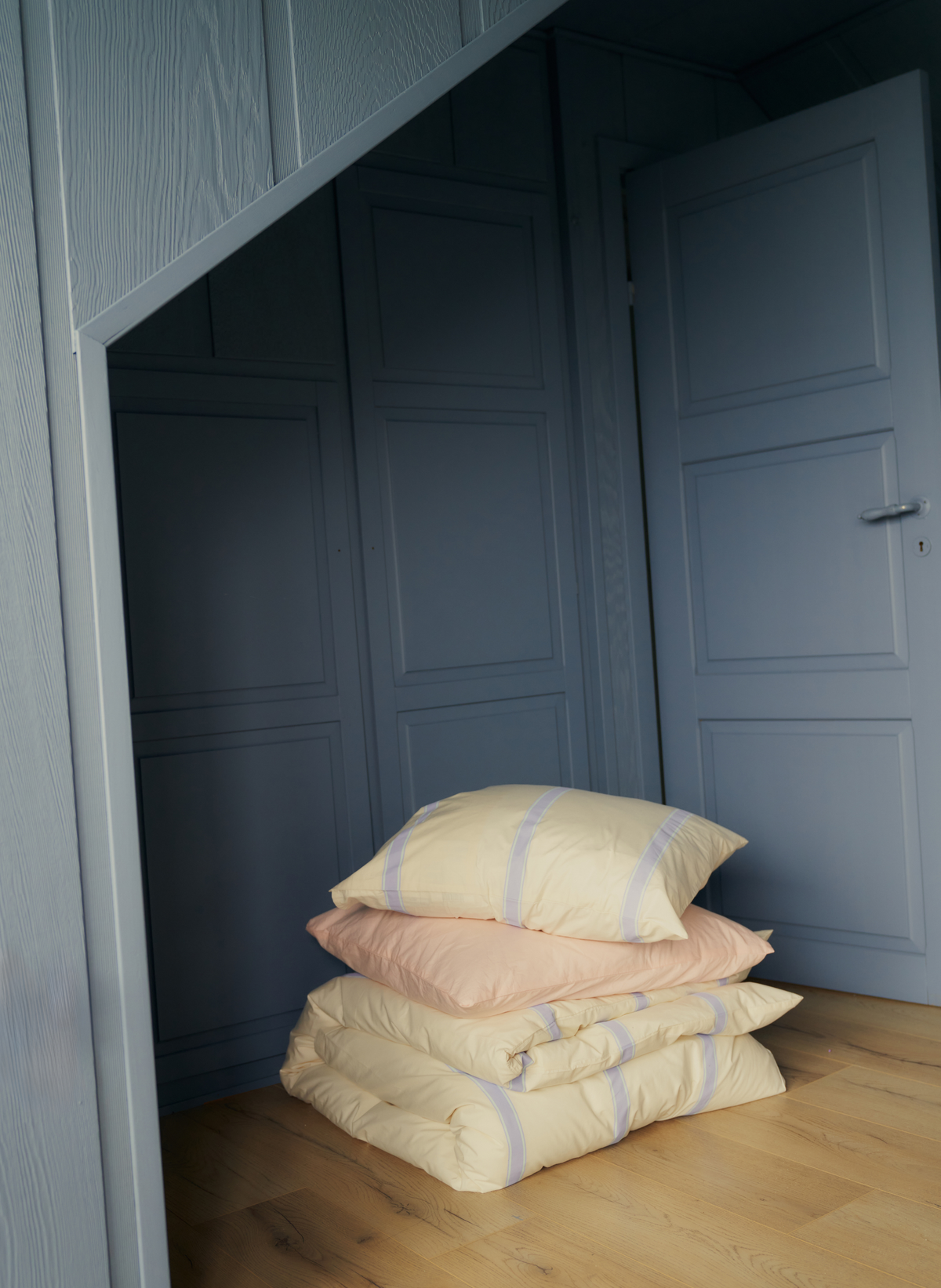 Bongusta Percale Bettwäsche Set Creme & Lavendel