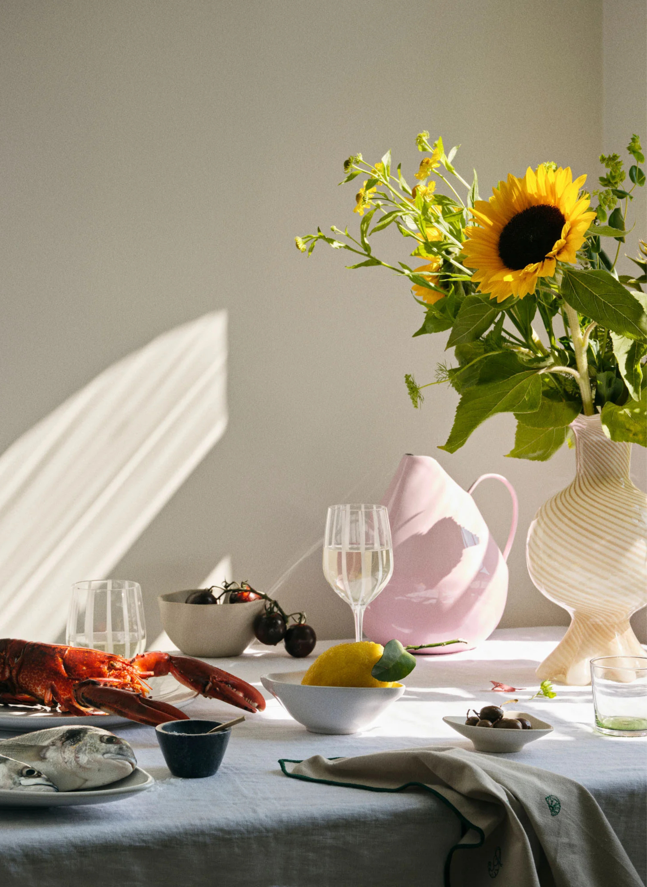 Broste Copenhagen Sea Stoffserviette Grün