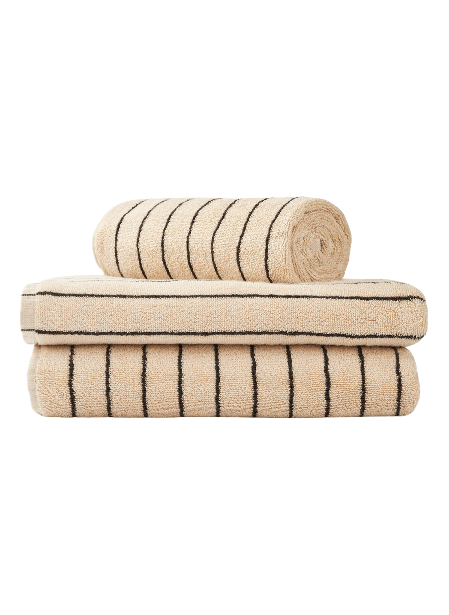 Bongusta Handtuch Naram Creme & Schwarz - hei - kju