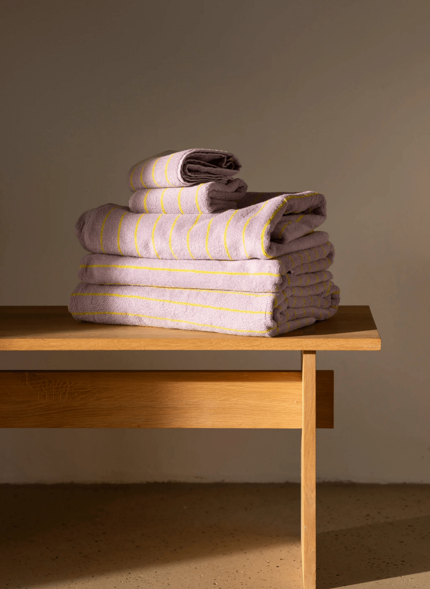 Bongusta Handtücher Naram Flieder & Gelb - hei - kju