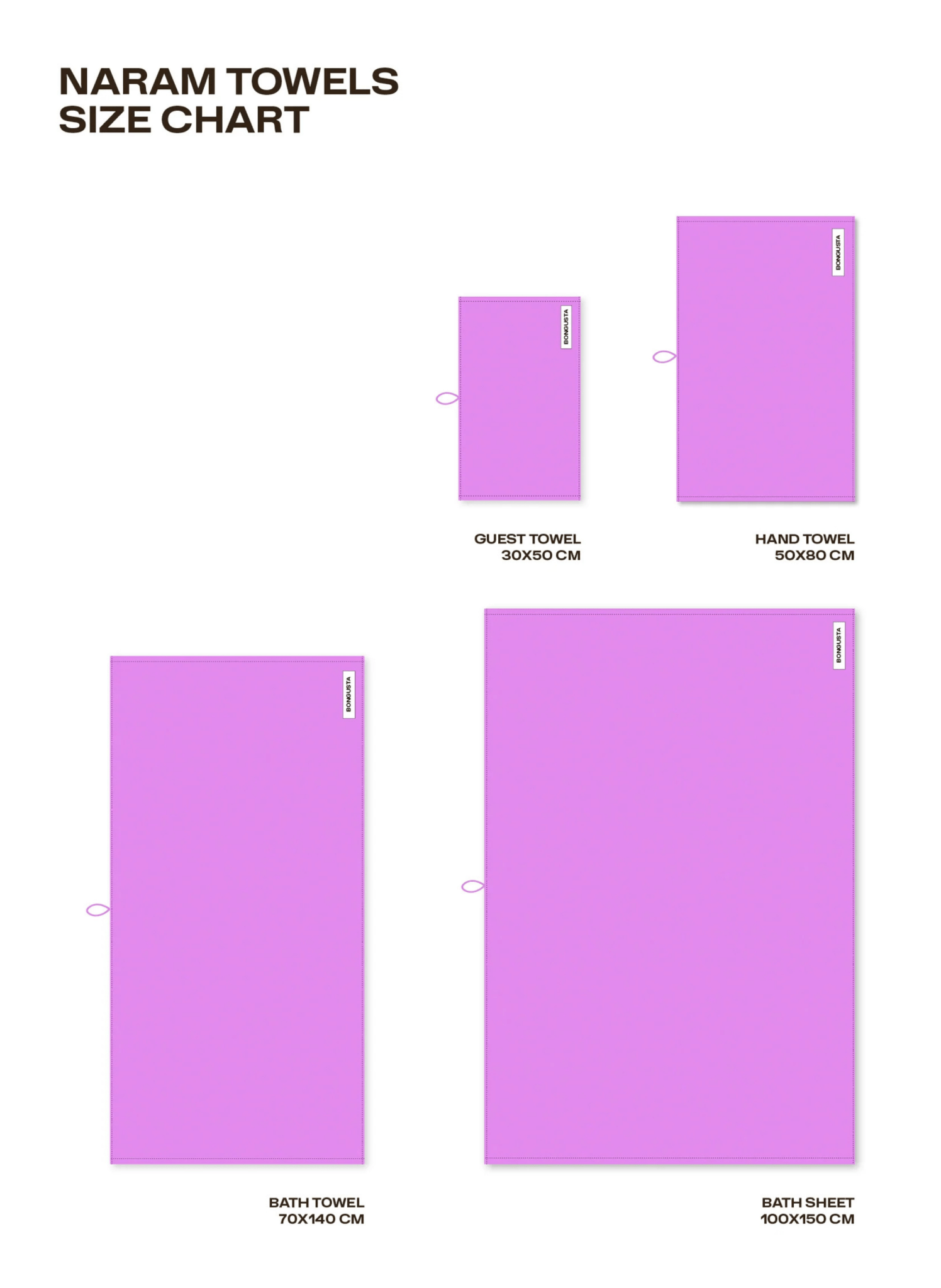 Bongusta Handtücher Naram Rosa - hei - kju
