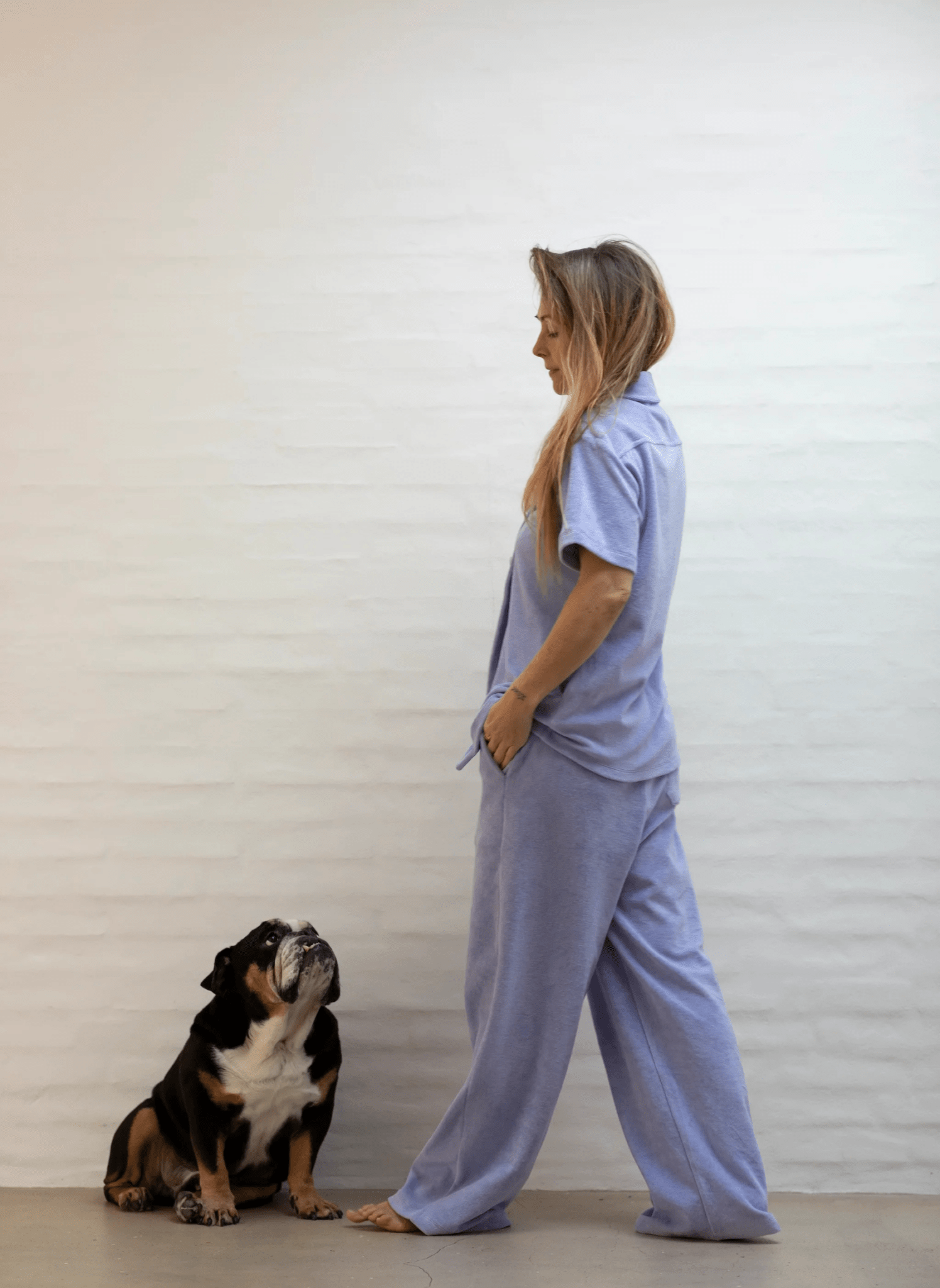 Bongusta Naram Frottee Shirt Lavendel Blau - hei - kju