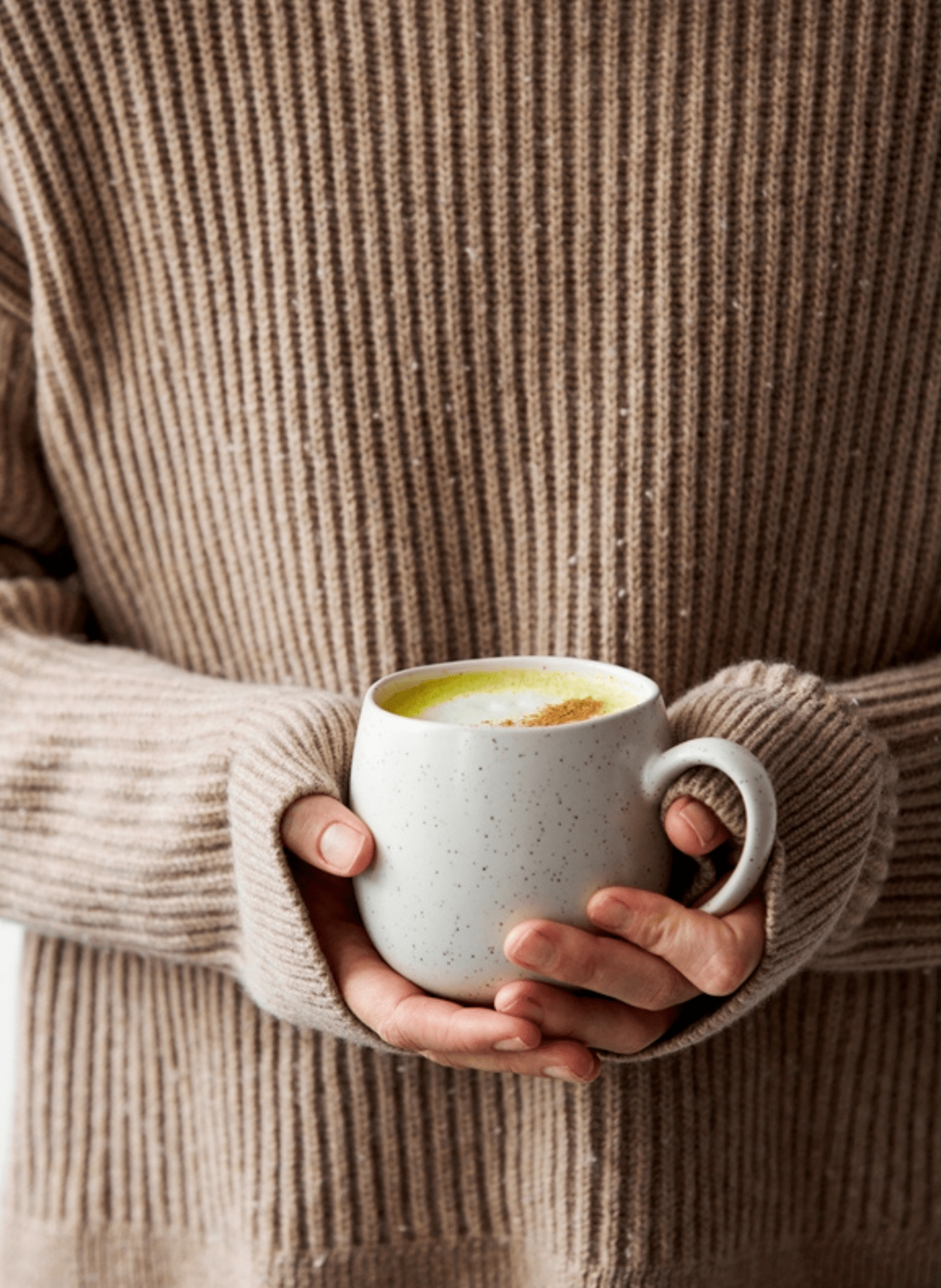 Broste Copenhagen Handgemachte XL Teetasse Nordic Vanilla, 2 Stück - hei - kju