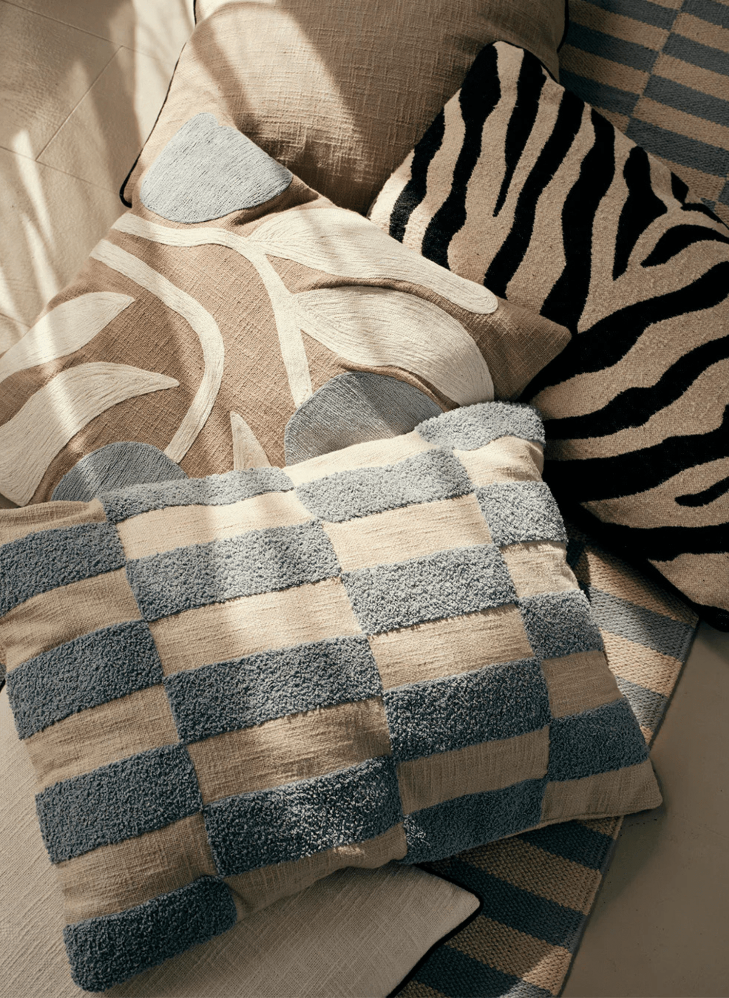 Broste Copenhagen Kissenbezug Dora Blau - hei - kju