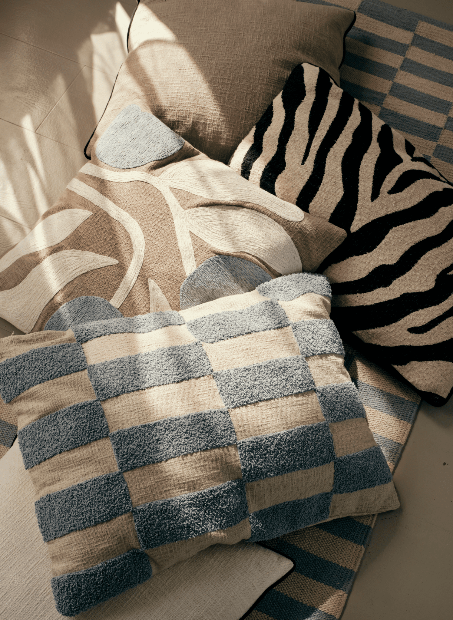 Broste Copenhagen Kissenbezug Jane Blau - hei - kju