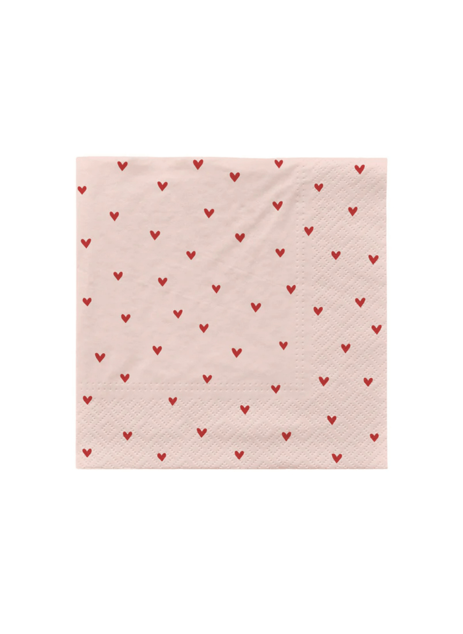 Broste Copenhagen Papierserviette Herzen 33 x 33cm 20er Pack - hei - kju
