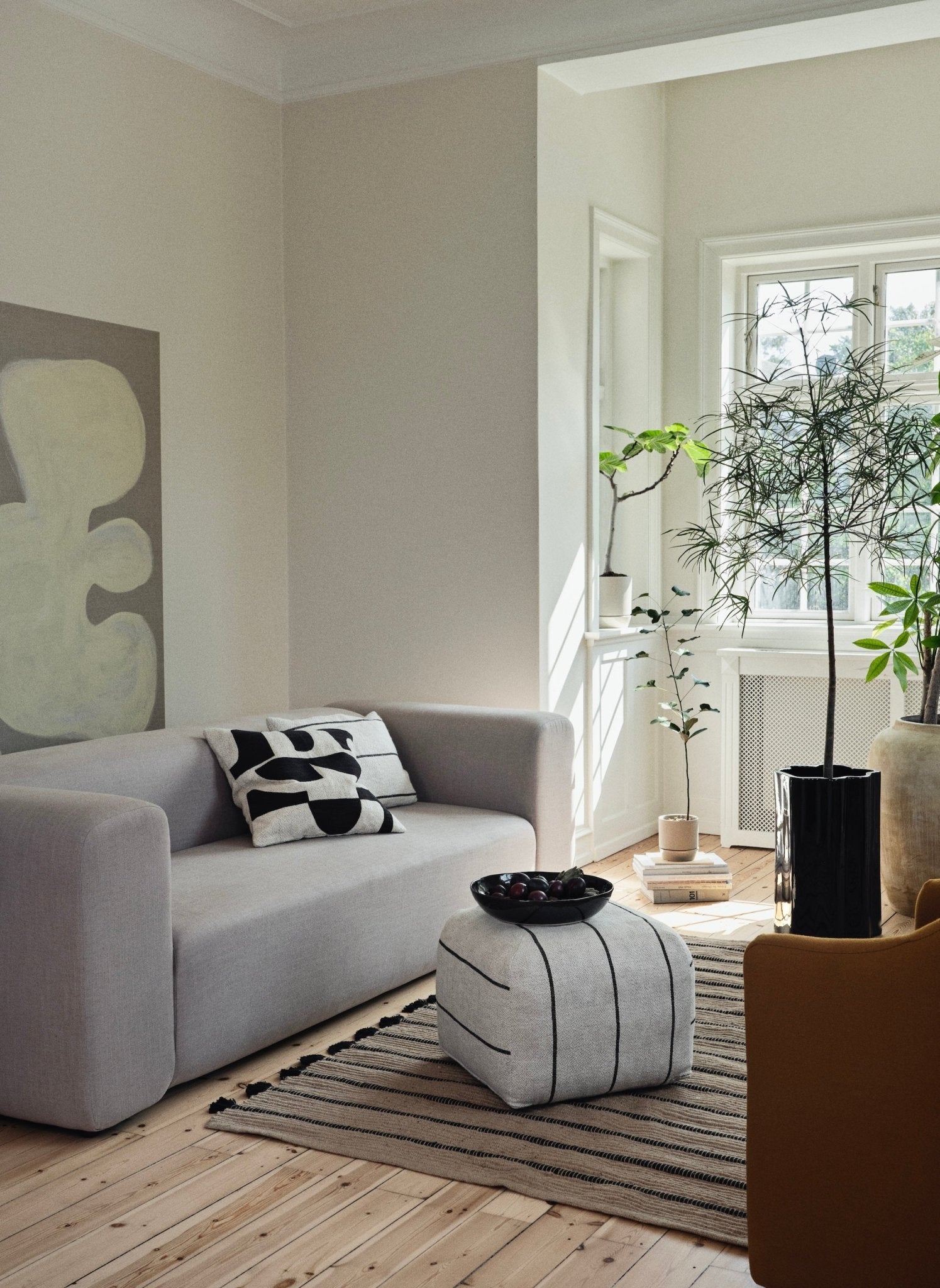 Broste Copenhagen Pouf Sigrid - hei - kju