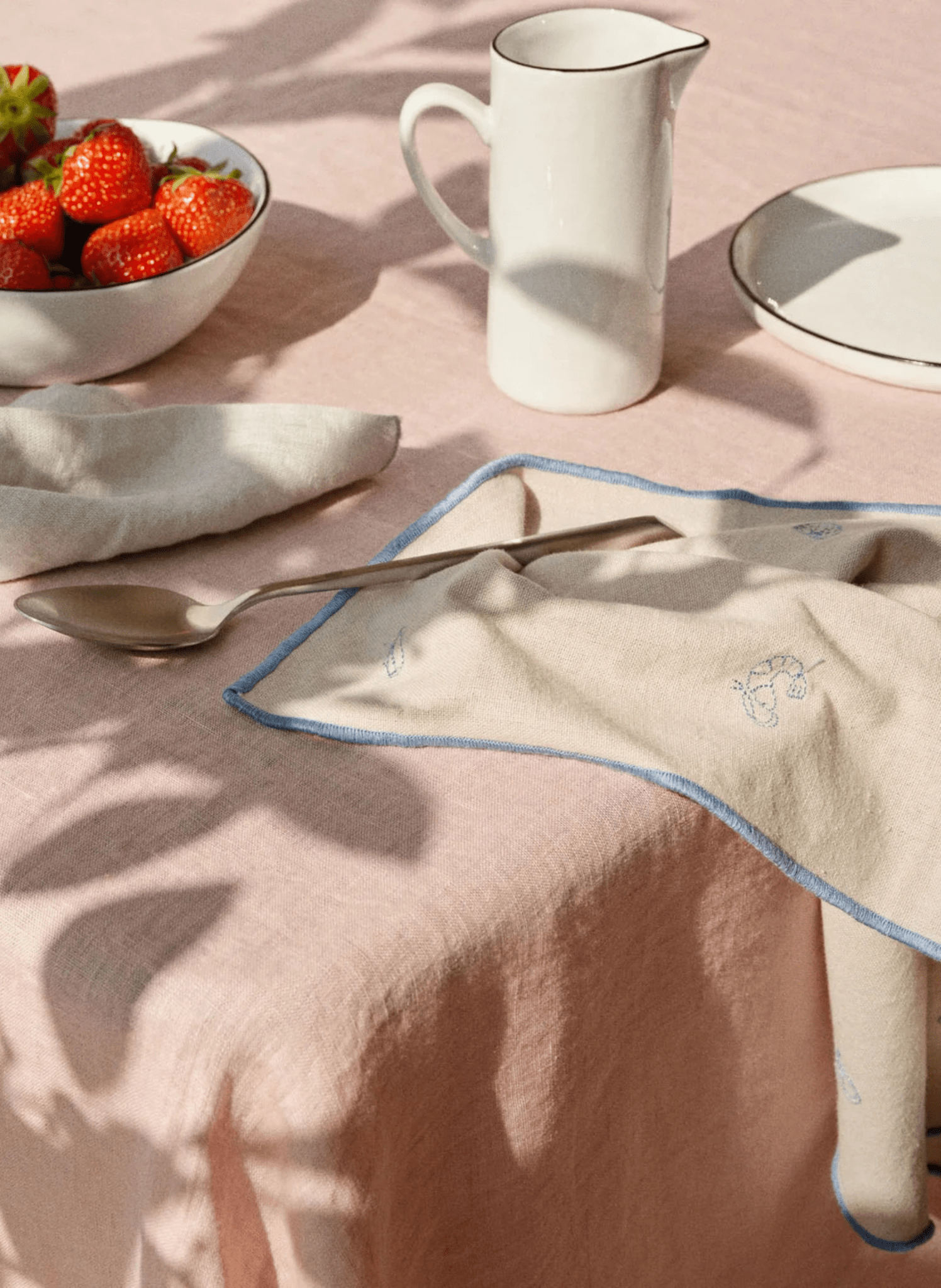 Broste Copenhagen Sea Stoffserviette Blau - hei - kju