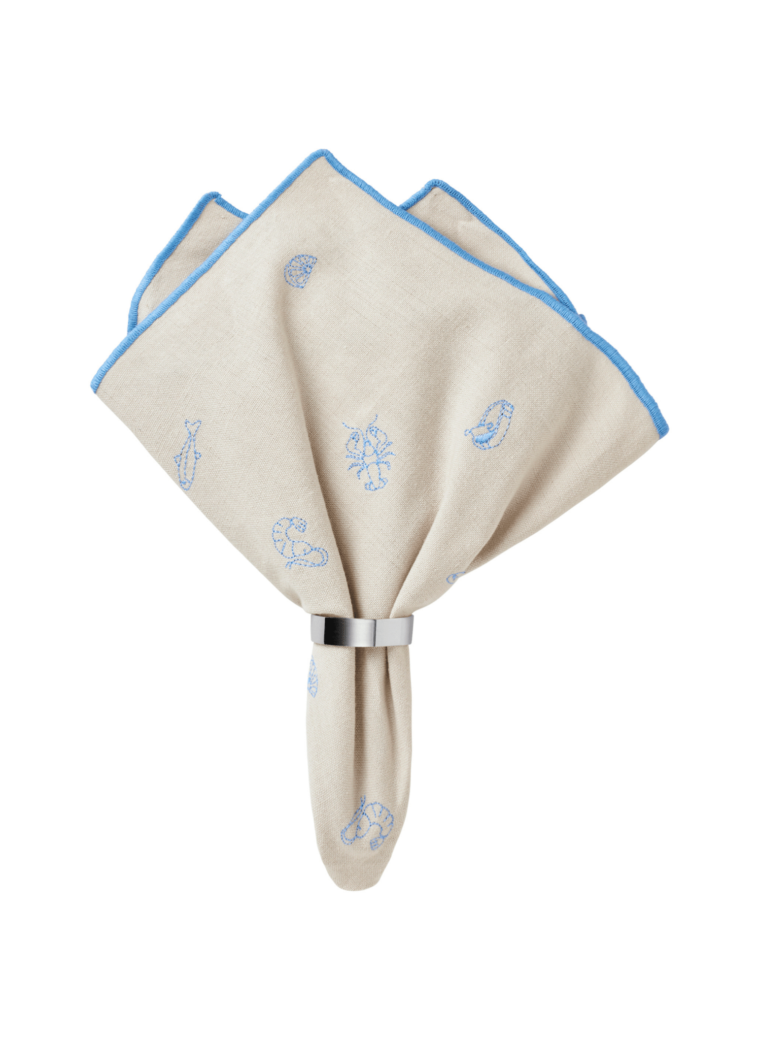 Broste Copenhagen Sea Stoffserviette Blau - hei - kju