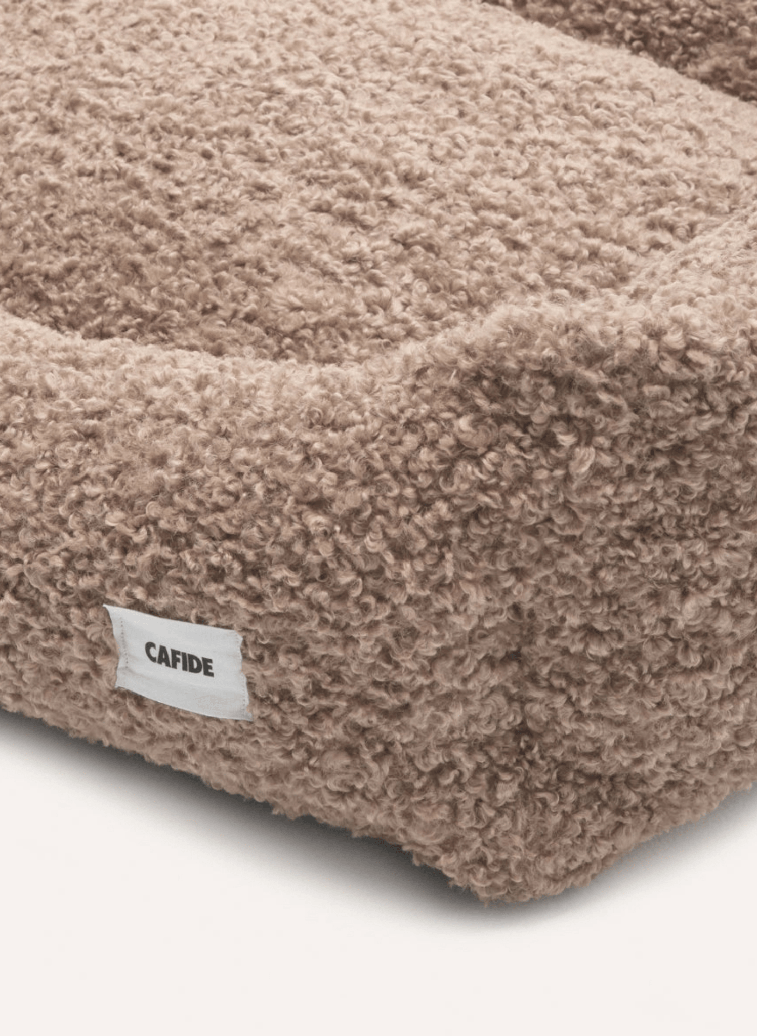 Cafide Beige Fleeced‑Teddy Hundebett / Snozy - hei - kju