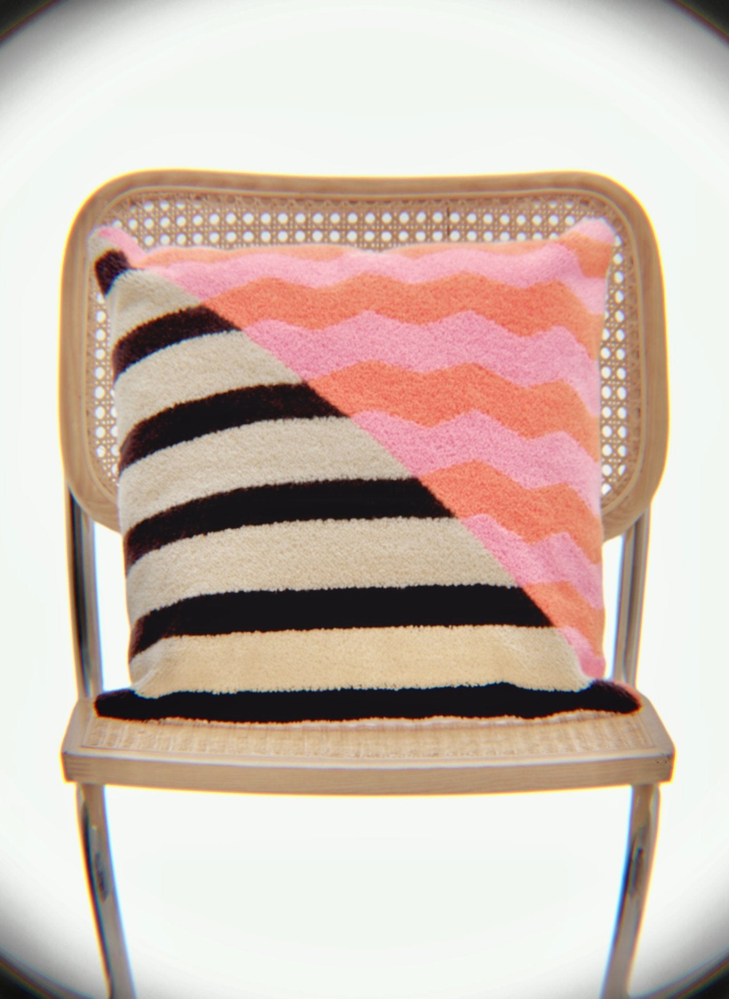 Casa Rolio Handgetuftetes Dekokissen - hei - kju