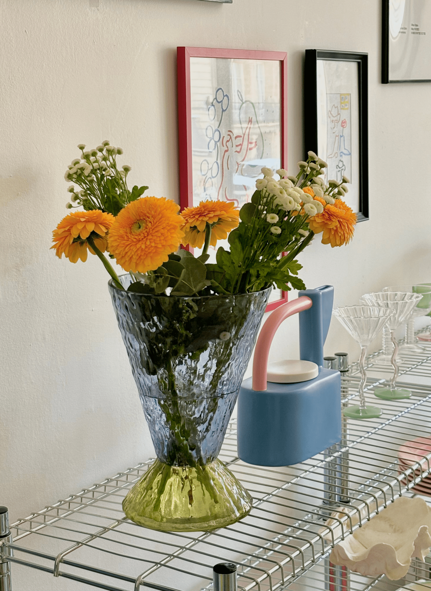 Hübsch Vase Abyss Blau - hei - kju