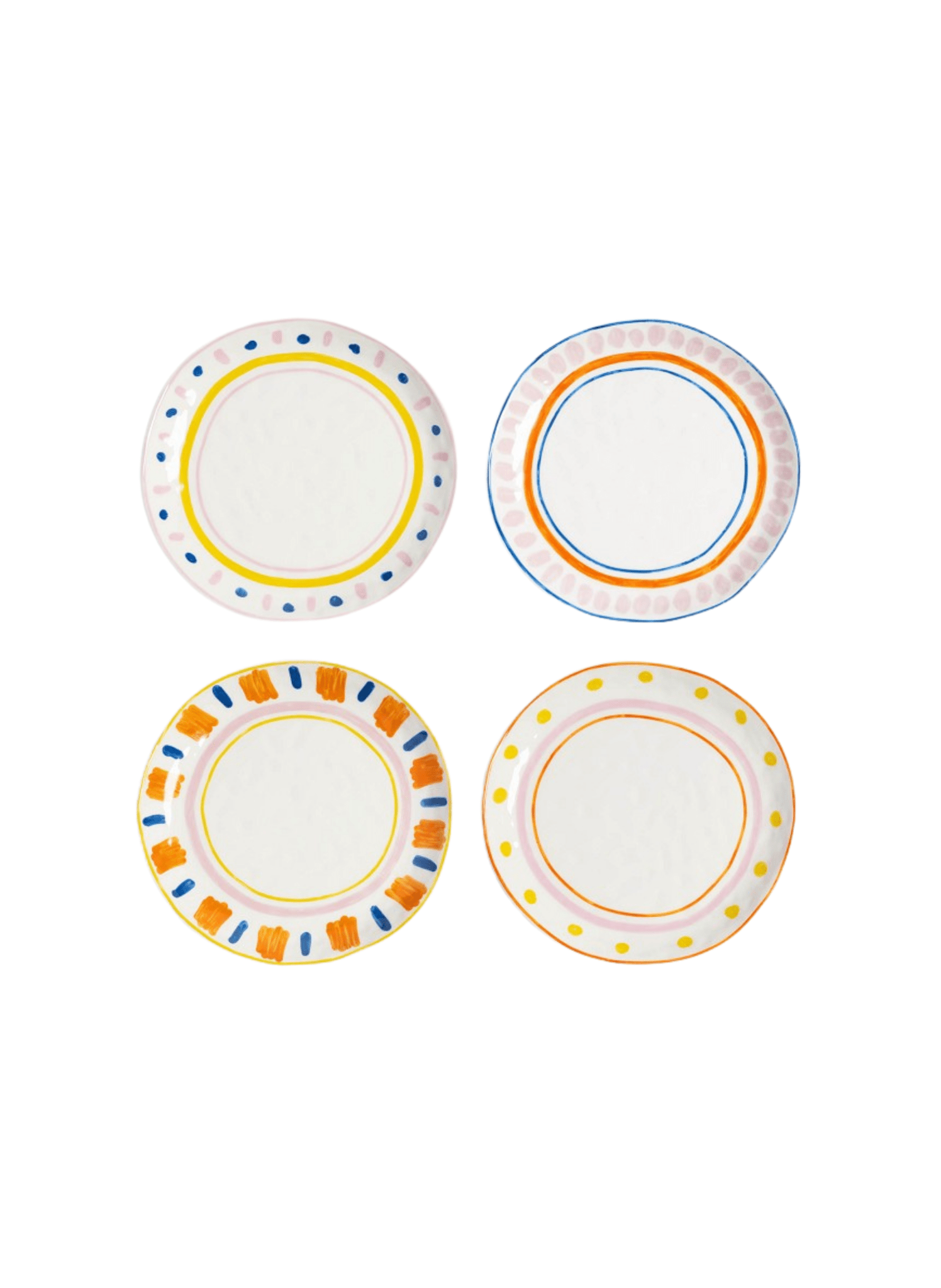 &k amsterdam Frühstücksteller Boavista aus Porzellan, 4er - Set - hei - kju