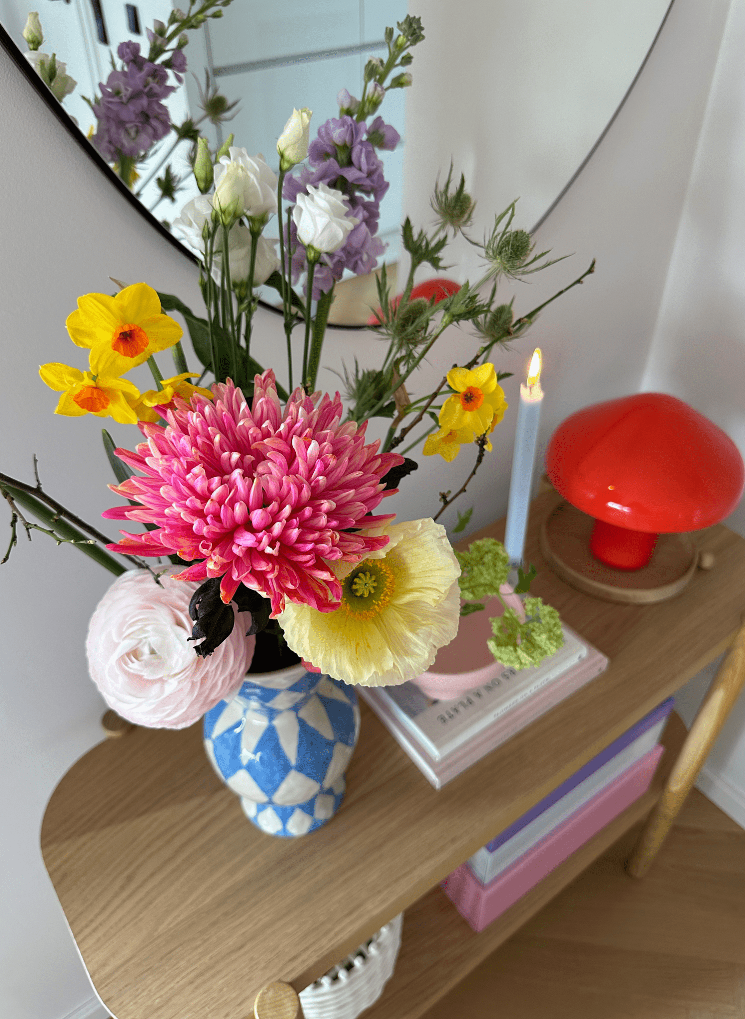 &k amsterdam Vase Rautenform Blau - hei - kju