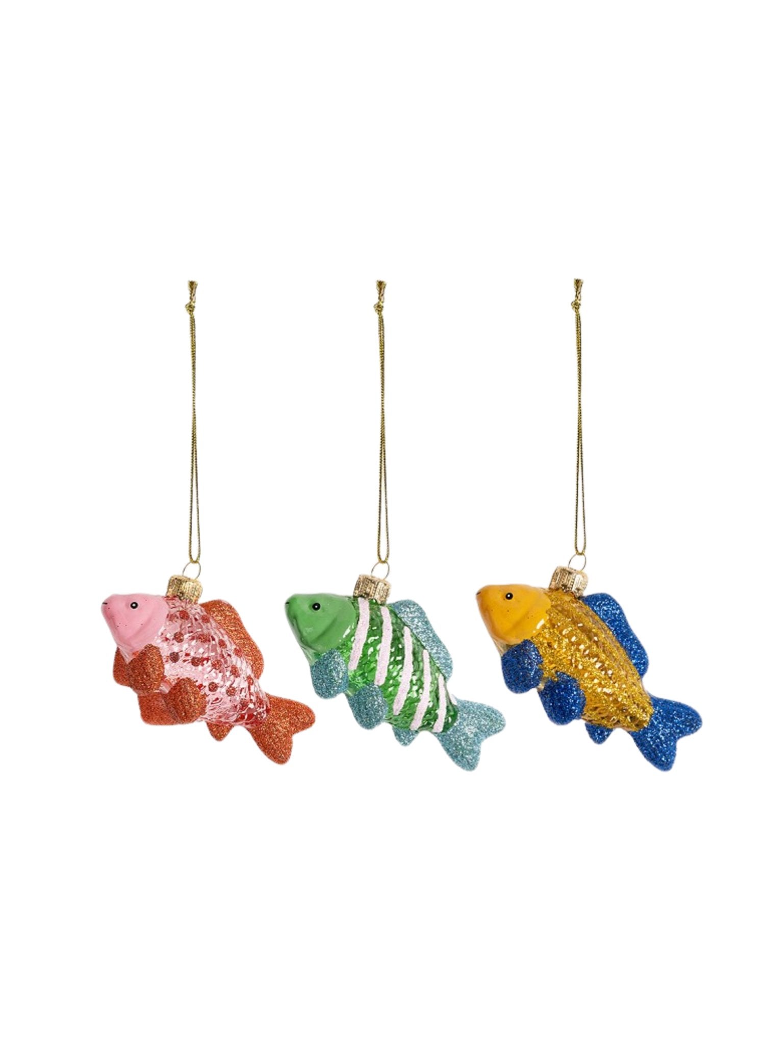 &k amsterdam Weihnachtskugel Guppy Gelb - hei - kju