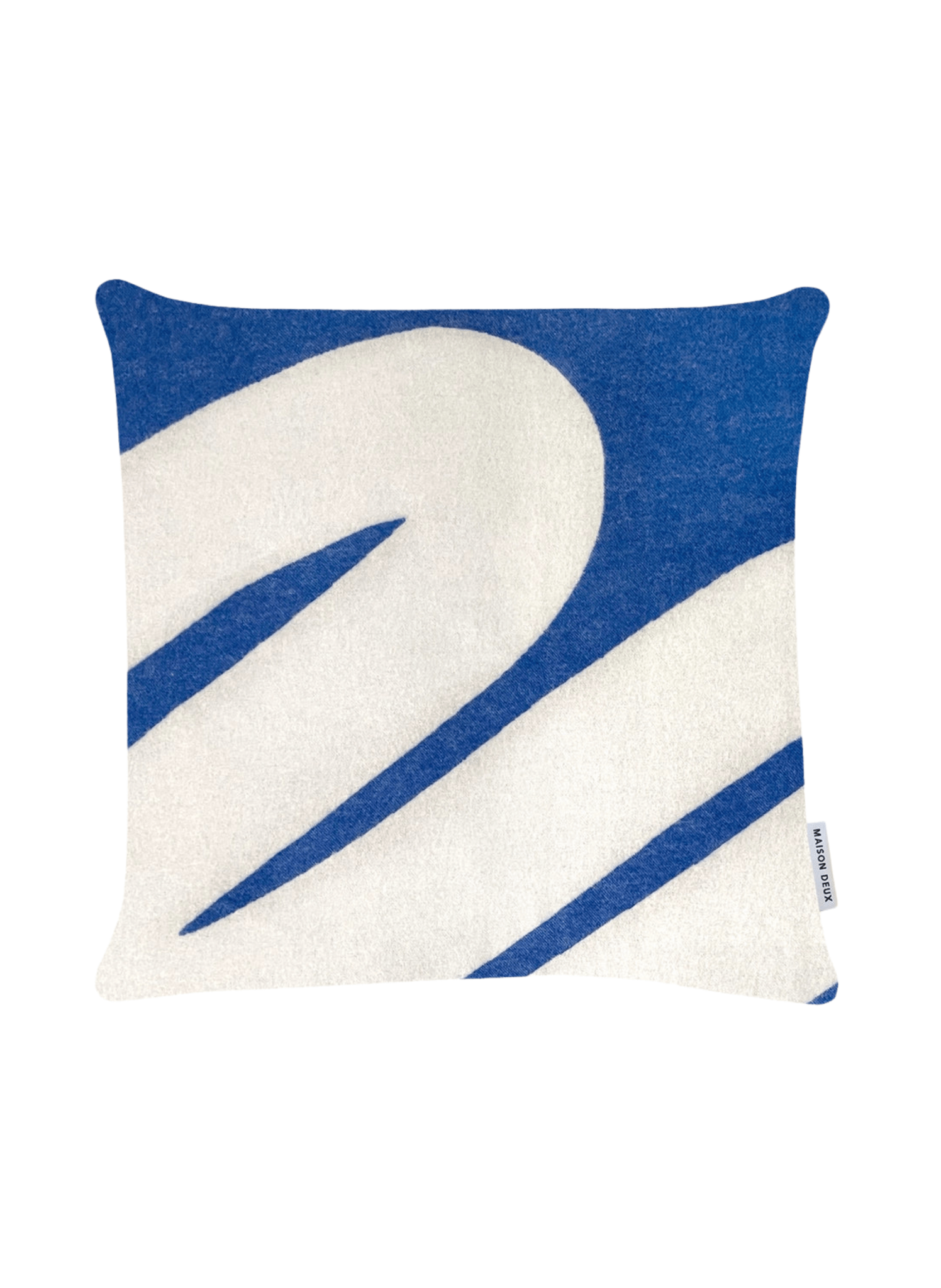 Maison Deux Kissen Swirl Blau - hei - kju