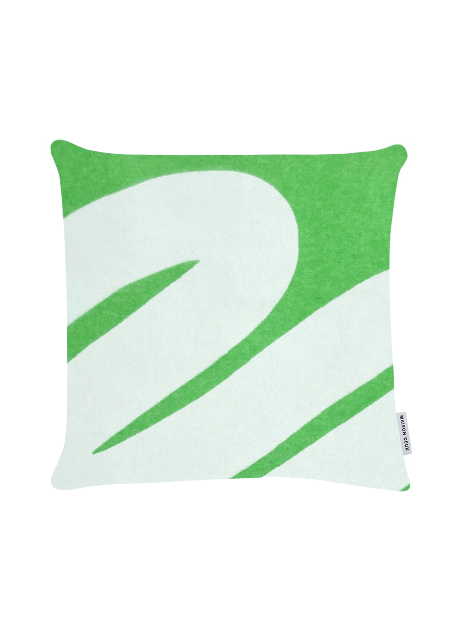 Maison Deux Kissen Swirl Grün - hei - kju