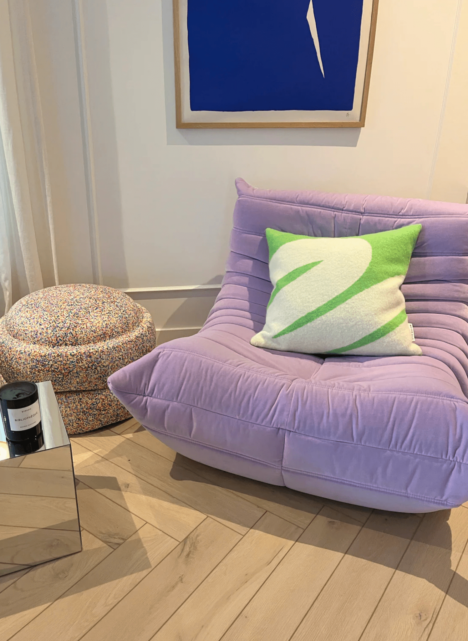 Maison Deux Kissen Swirl Grün - hei - kju