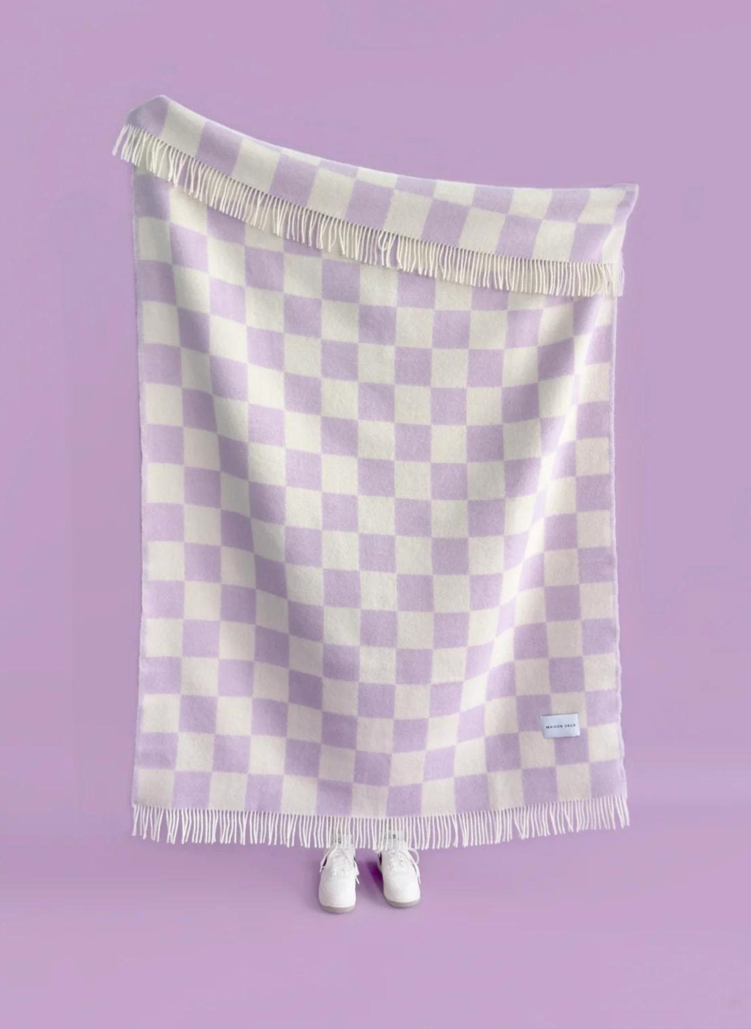 Maison Deux Wolldecke Checkerboard - hei - kju