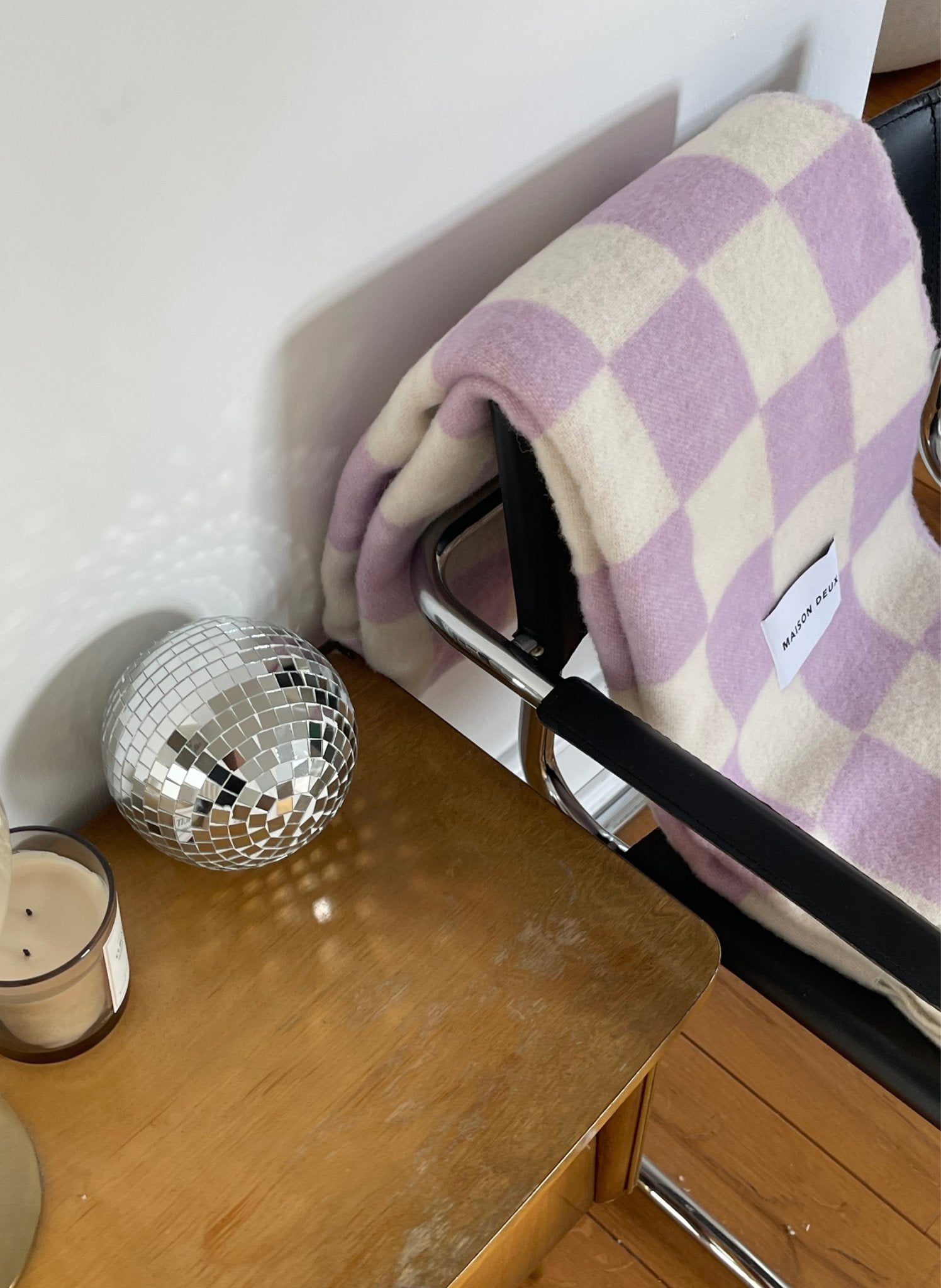 Maison Deux Wolldecke Checkerboard - hei - kju