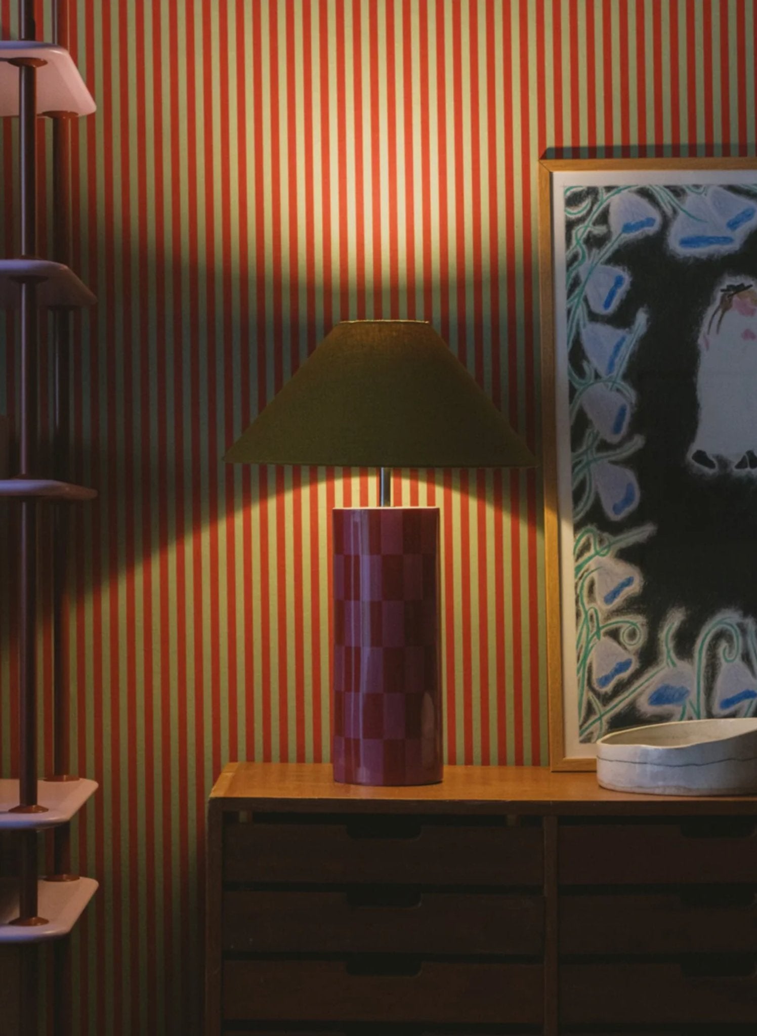 Mattina Moderna Tischlampe Ombrellina Rose / Rot - hei - kju