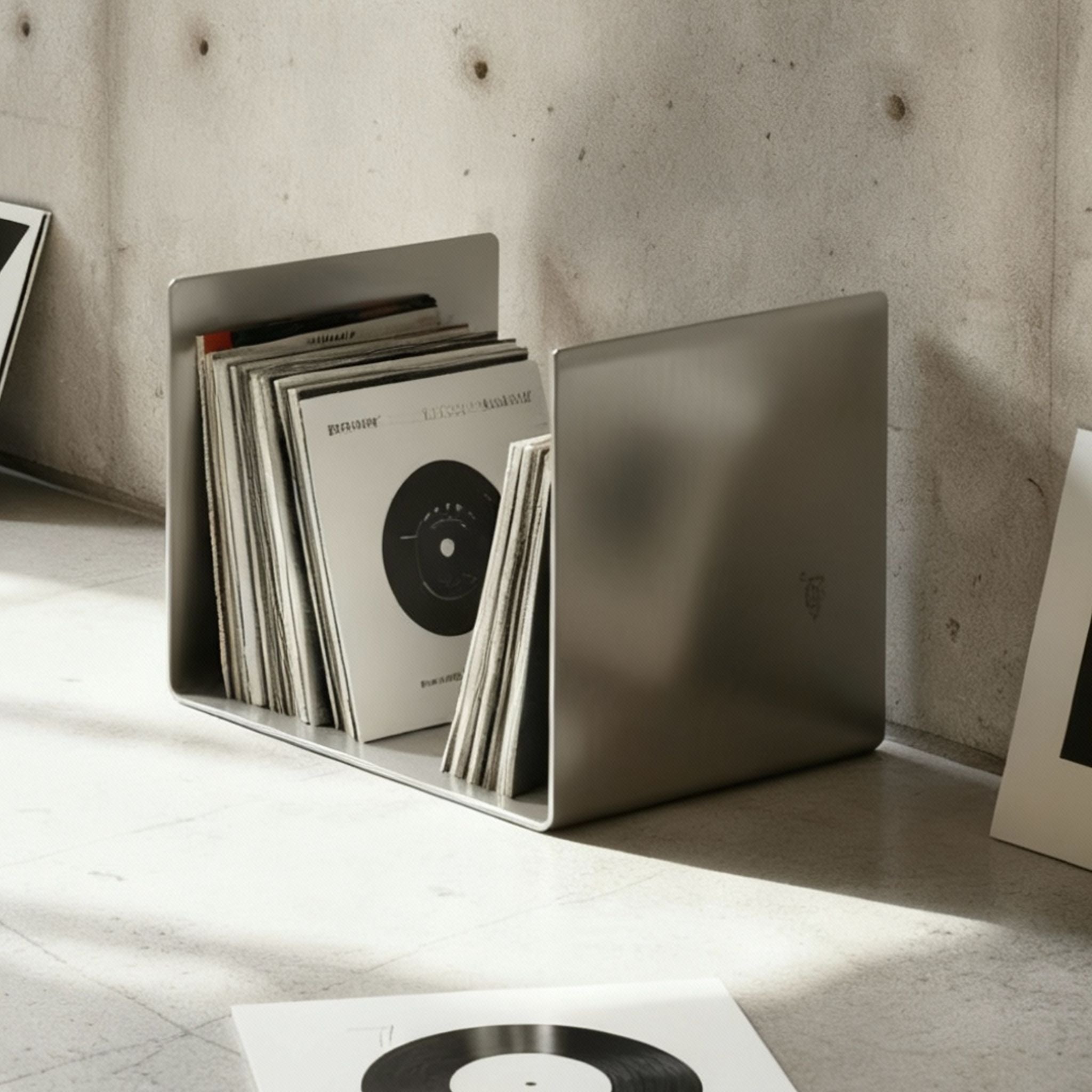 Mo Interiors Beistelltisch Gebürsteter Edelstahl - hei - kju