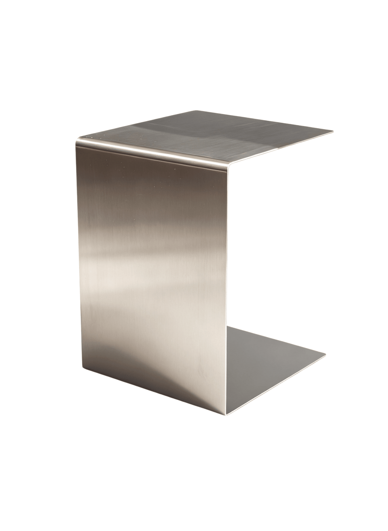 Mo Interiors Beistelltisch Gebürsteter Edelstahl - hei - kju