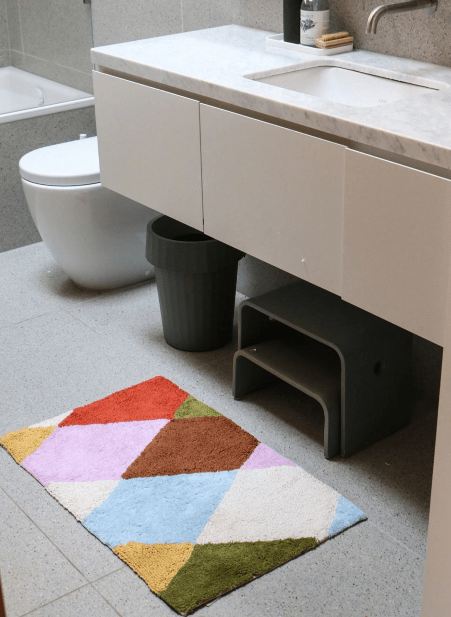 Mosey Me Badematte Baumwolle Harlequin - hei - kju