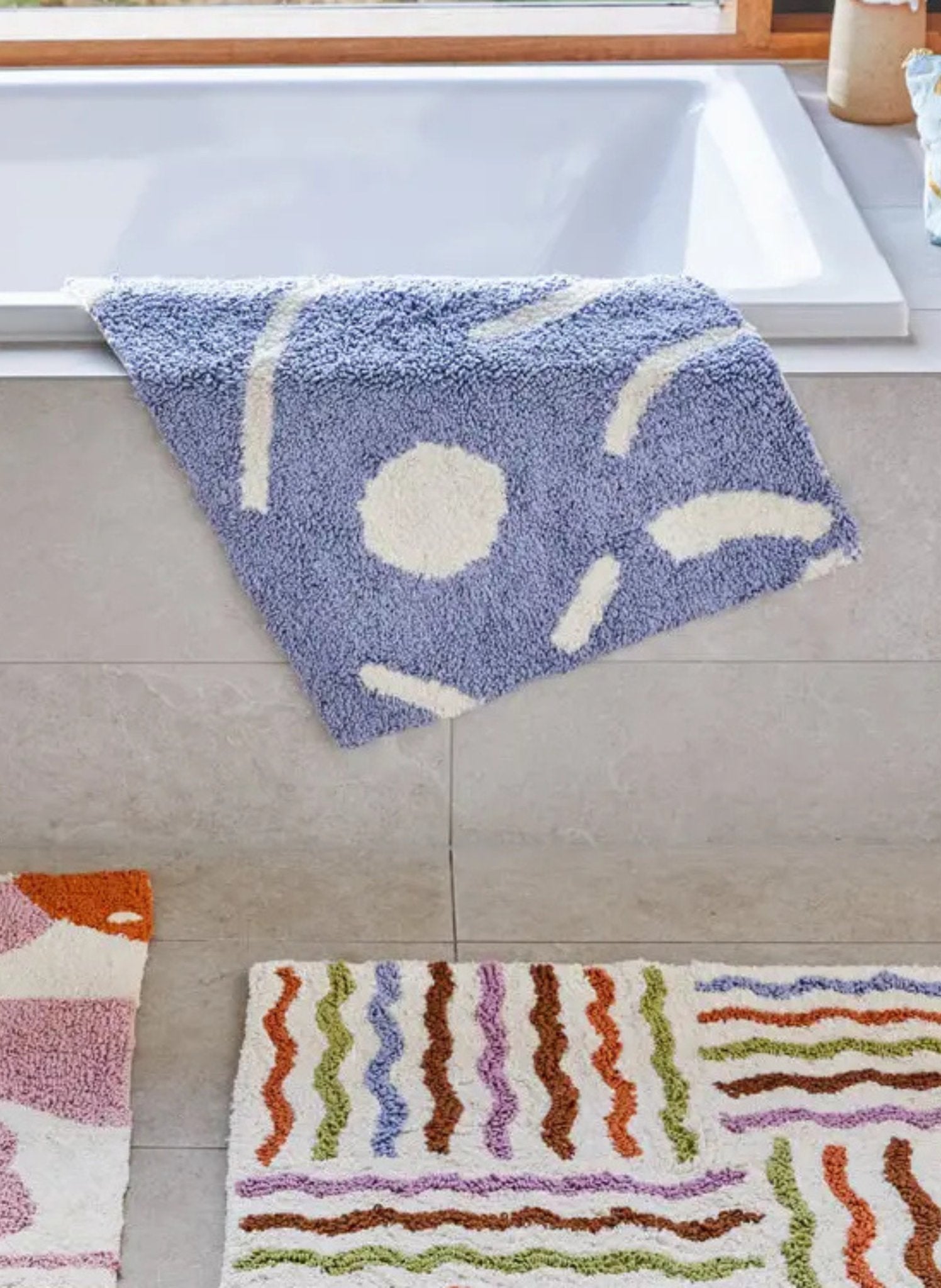 Mosey Me Badematte Baumwolle Shapes - hei - kju