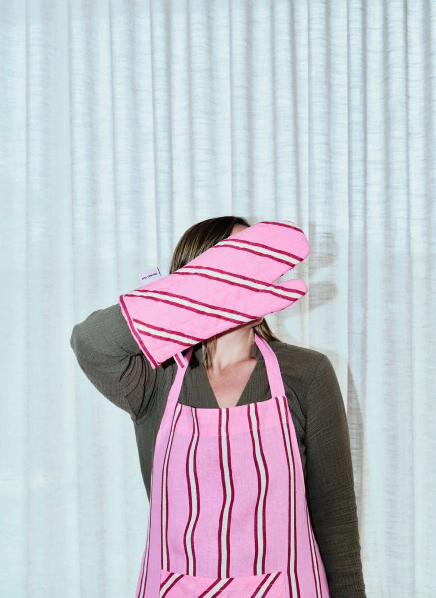 Mosey Me Ofenhandschuh Raspberry Stripe - hei - kju