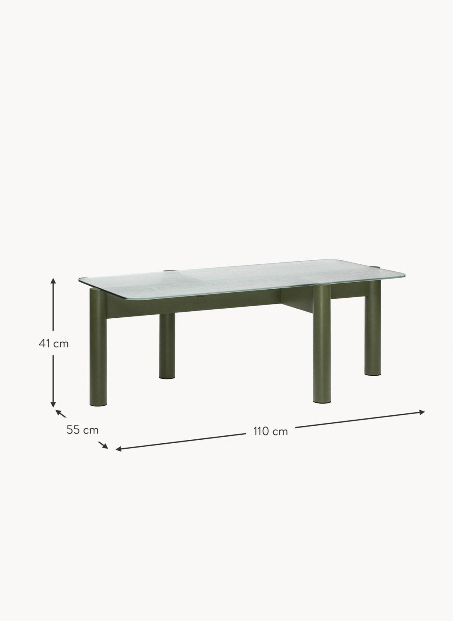 Noo.ma Couchtisch Job aus Buchenholz mit Glasplatte - hei - kju