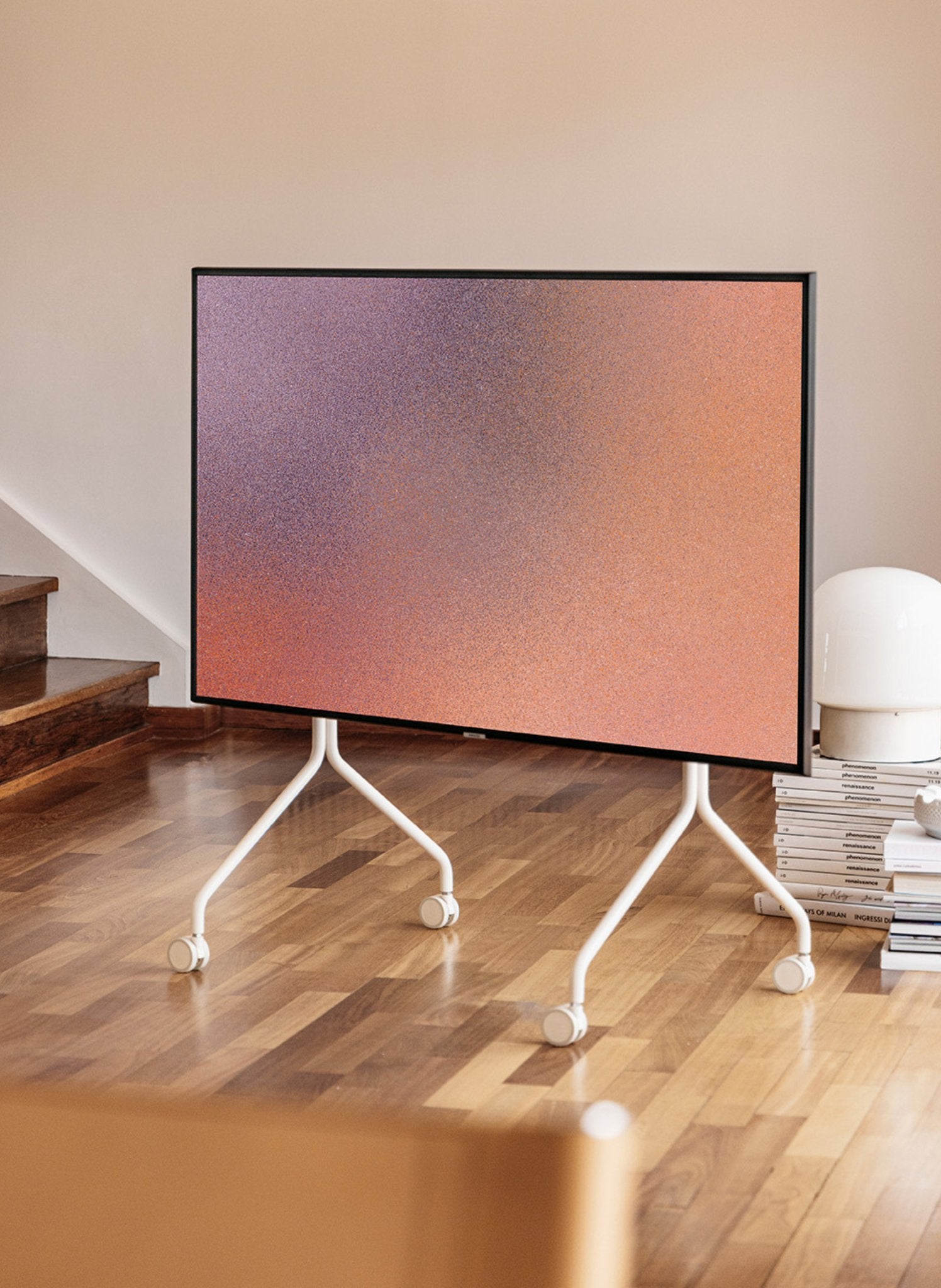 Pedestal Moon Rollin' TV Ständer 40 - 70 Zoll Weiß - hei - kju