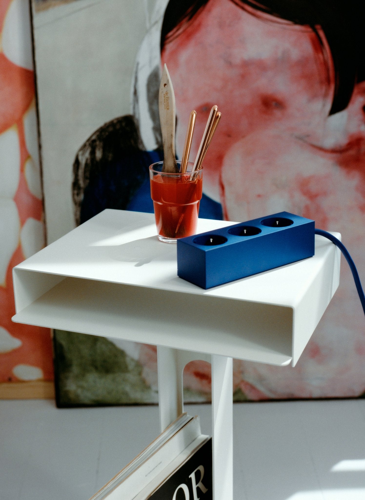 Pedestal Steckdosenleiste Blau - hei - kju