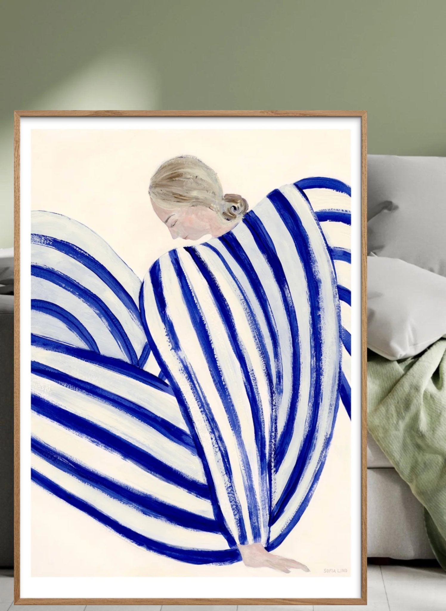 Poster & Frame Blue Stripe at Concorde - hei - kju