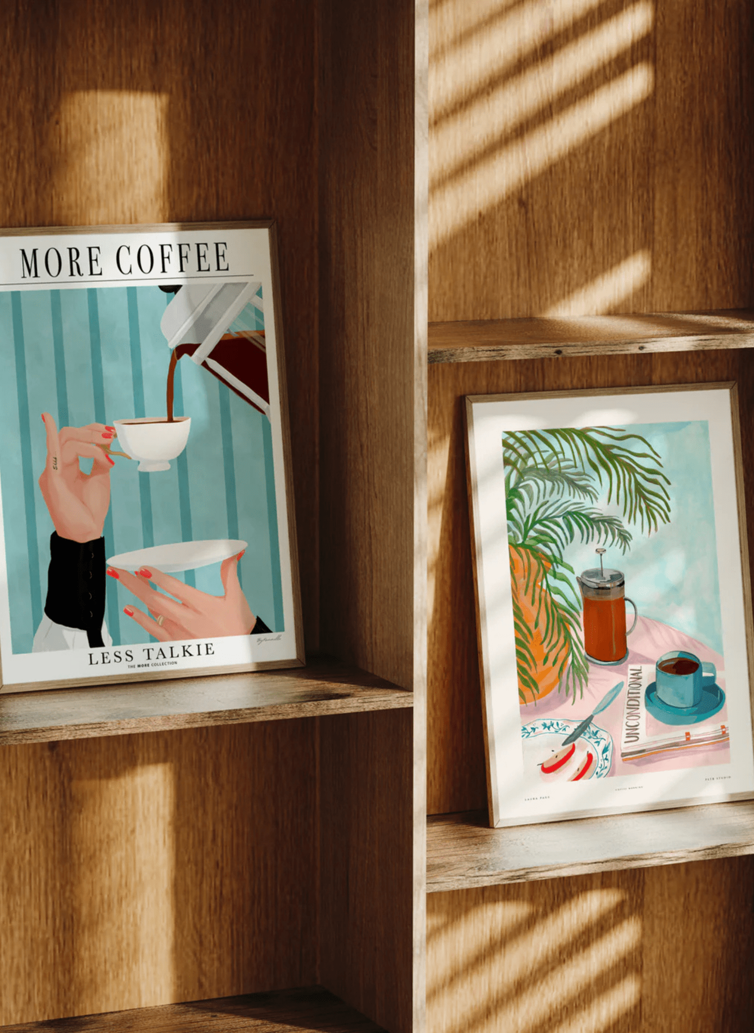 Poster & Frame Poster - Set: First, Coffee (30x40 cm) - hei - kju