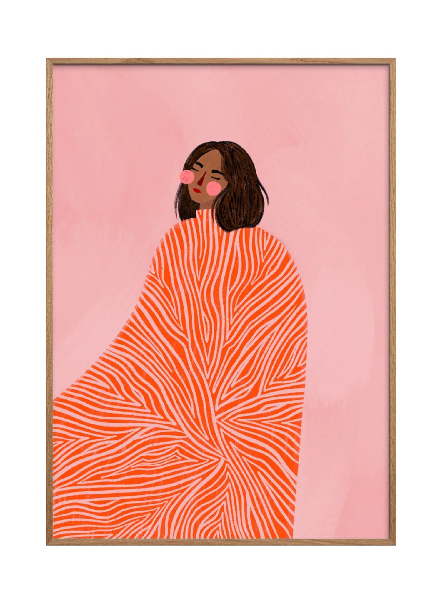 Poster & Frame The Woman With the Swirls - hei - kju