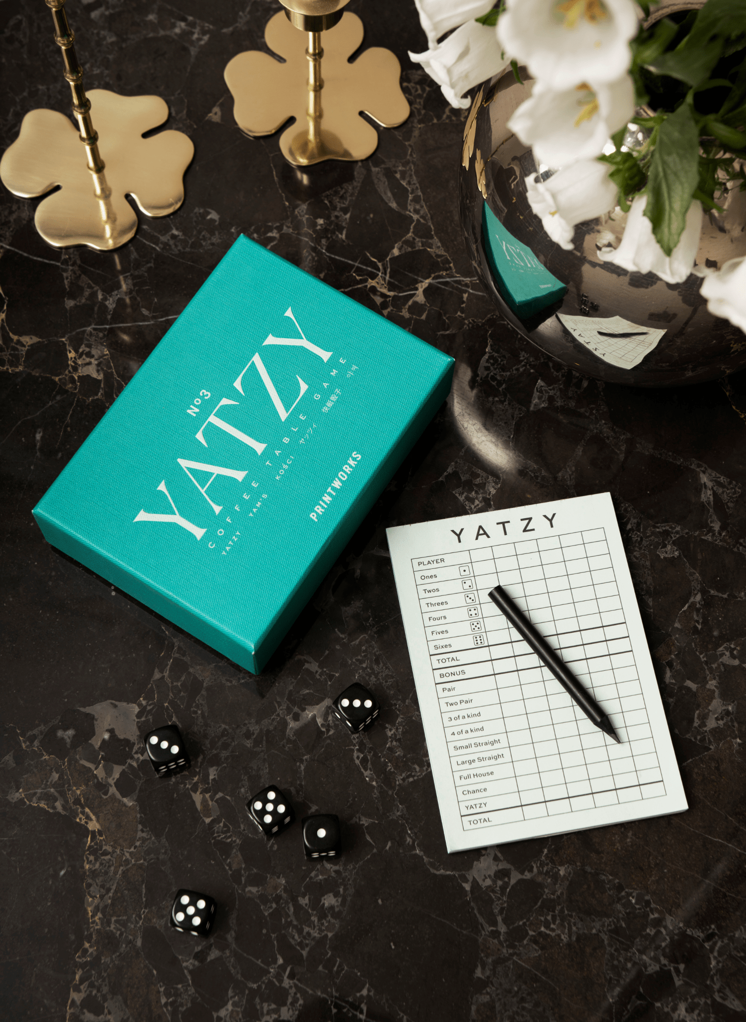 PRINTWORKS Yatzy – Design - Würfelspiel - hei - kju