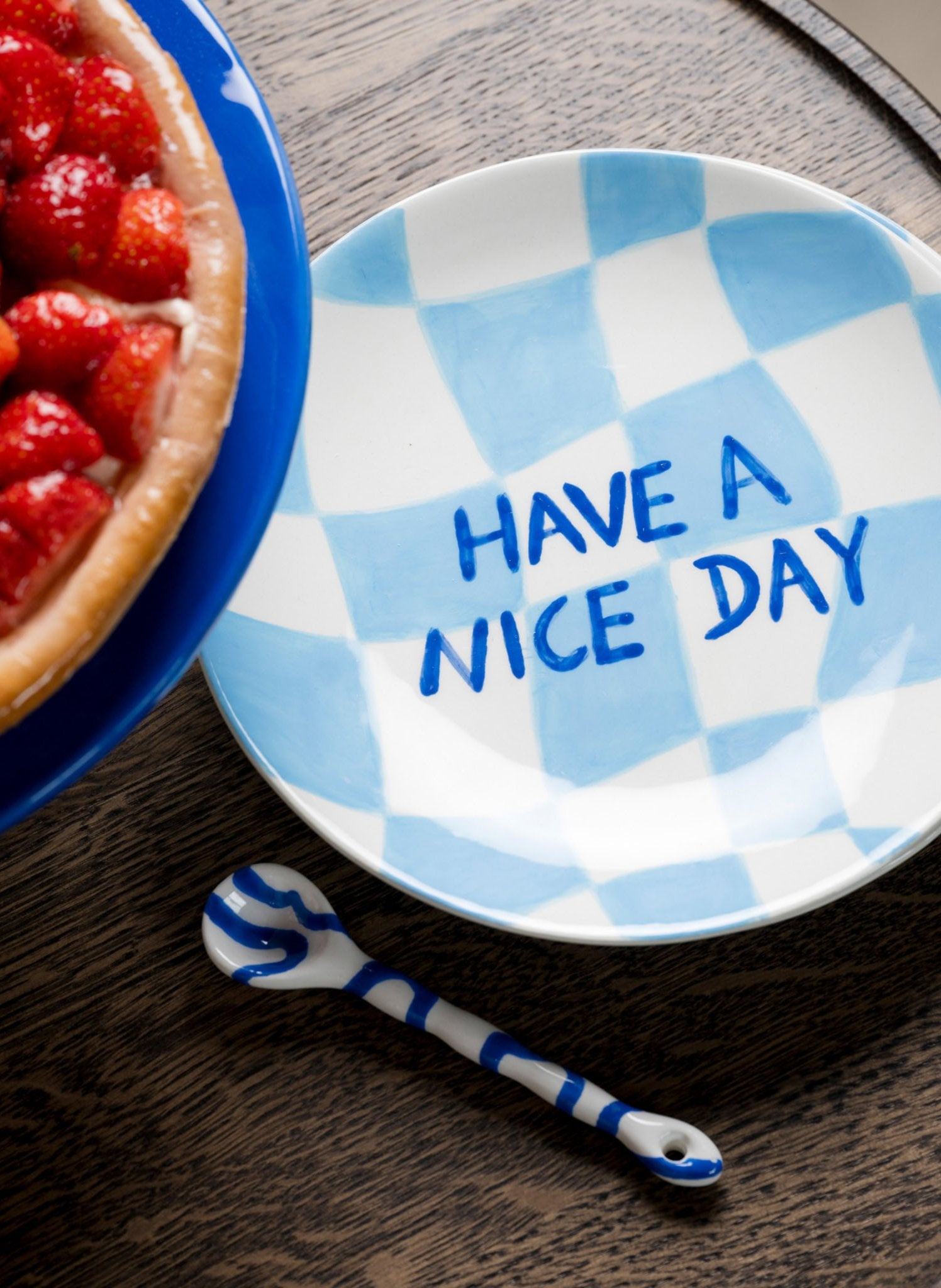 Qué Rico Handbemalte Frühstücksteller Diego, 4er - Set - hei - kju