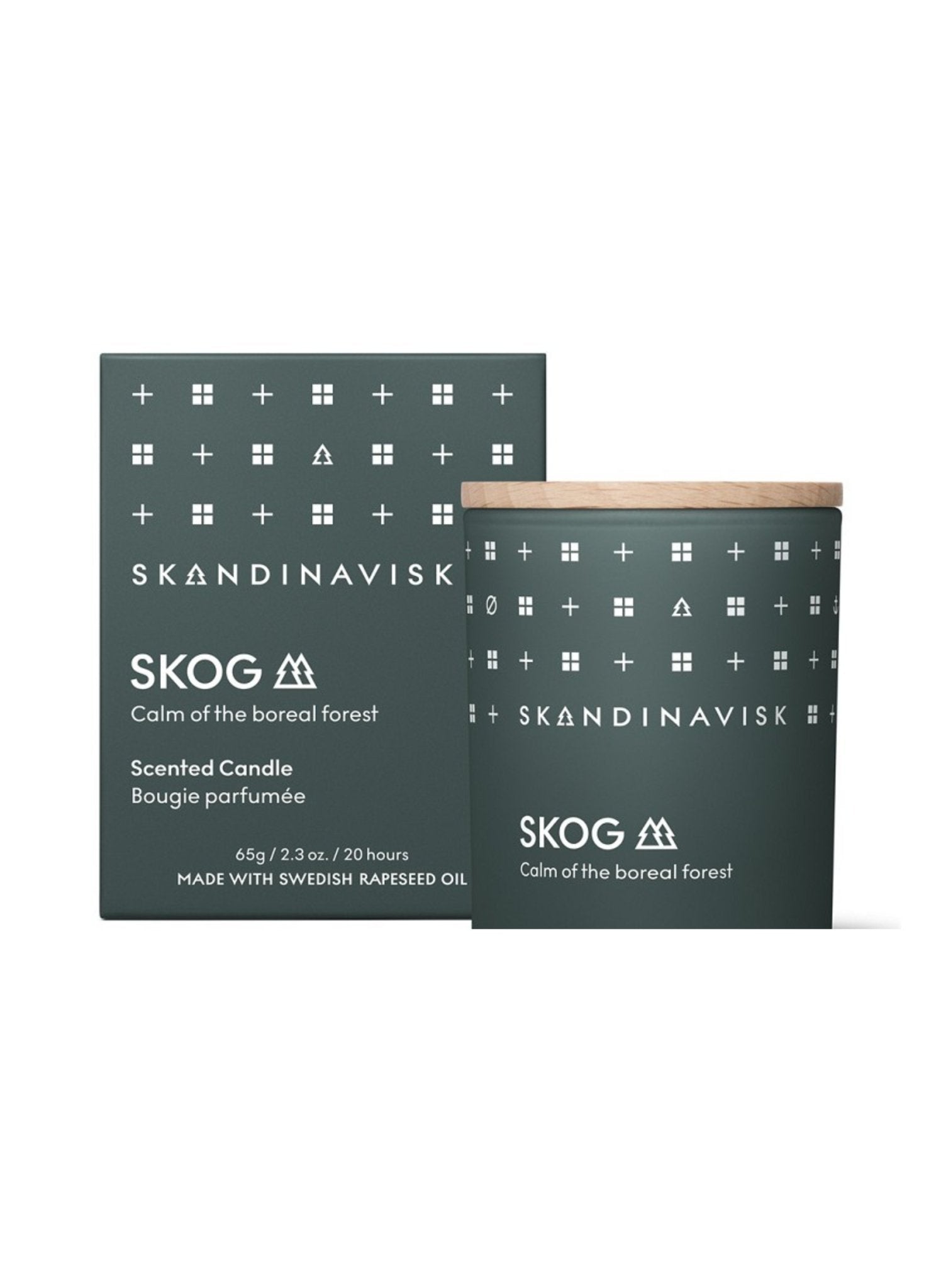 Skandinavisk Duftkerze mit Deckel SKOG - hei - kju