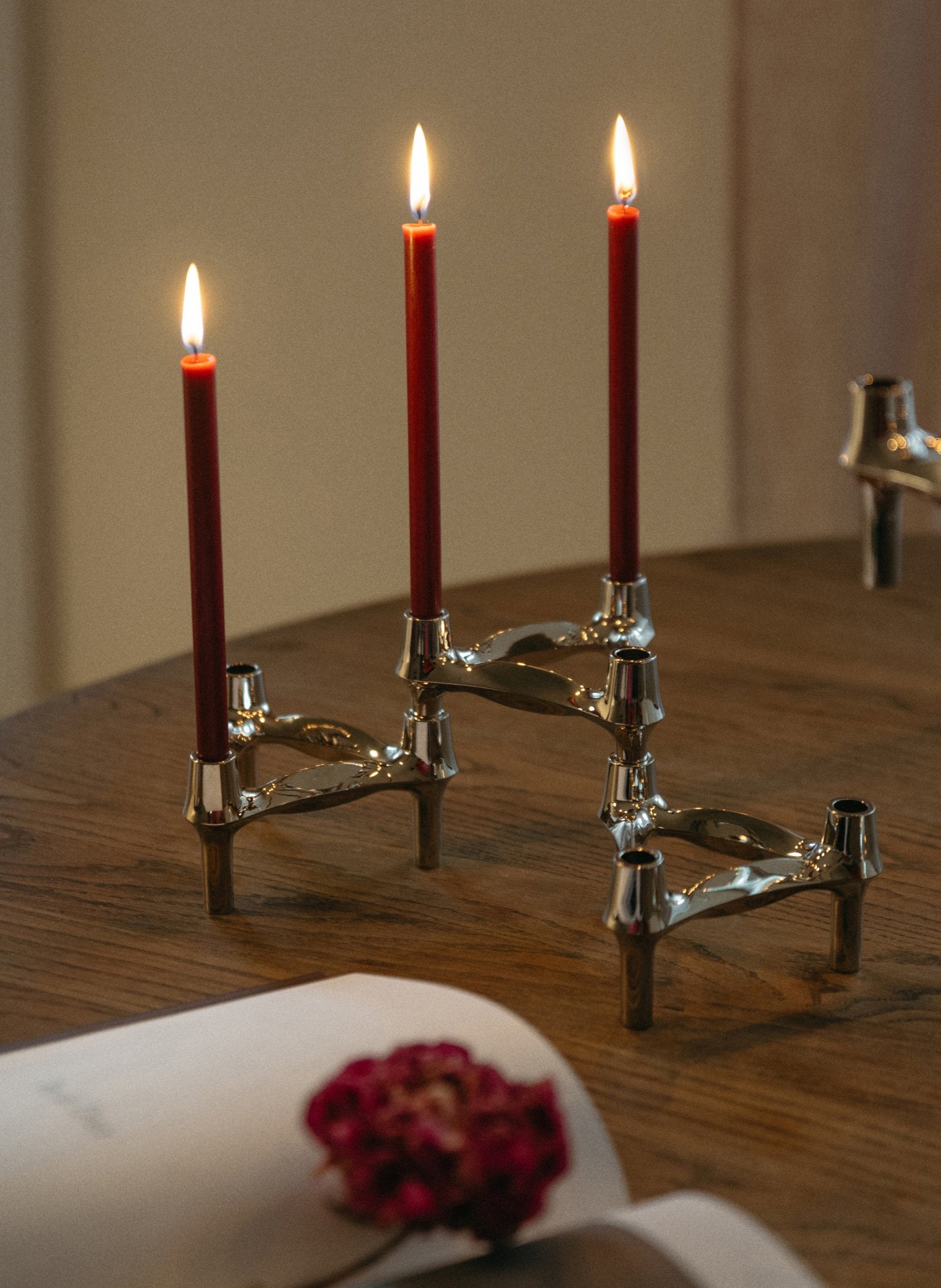 STOFF Nagel Kerzenhalter 3er Set - hei - kju