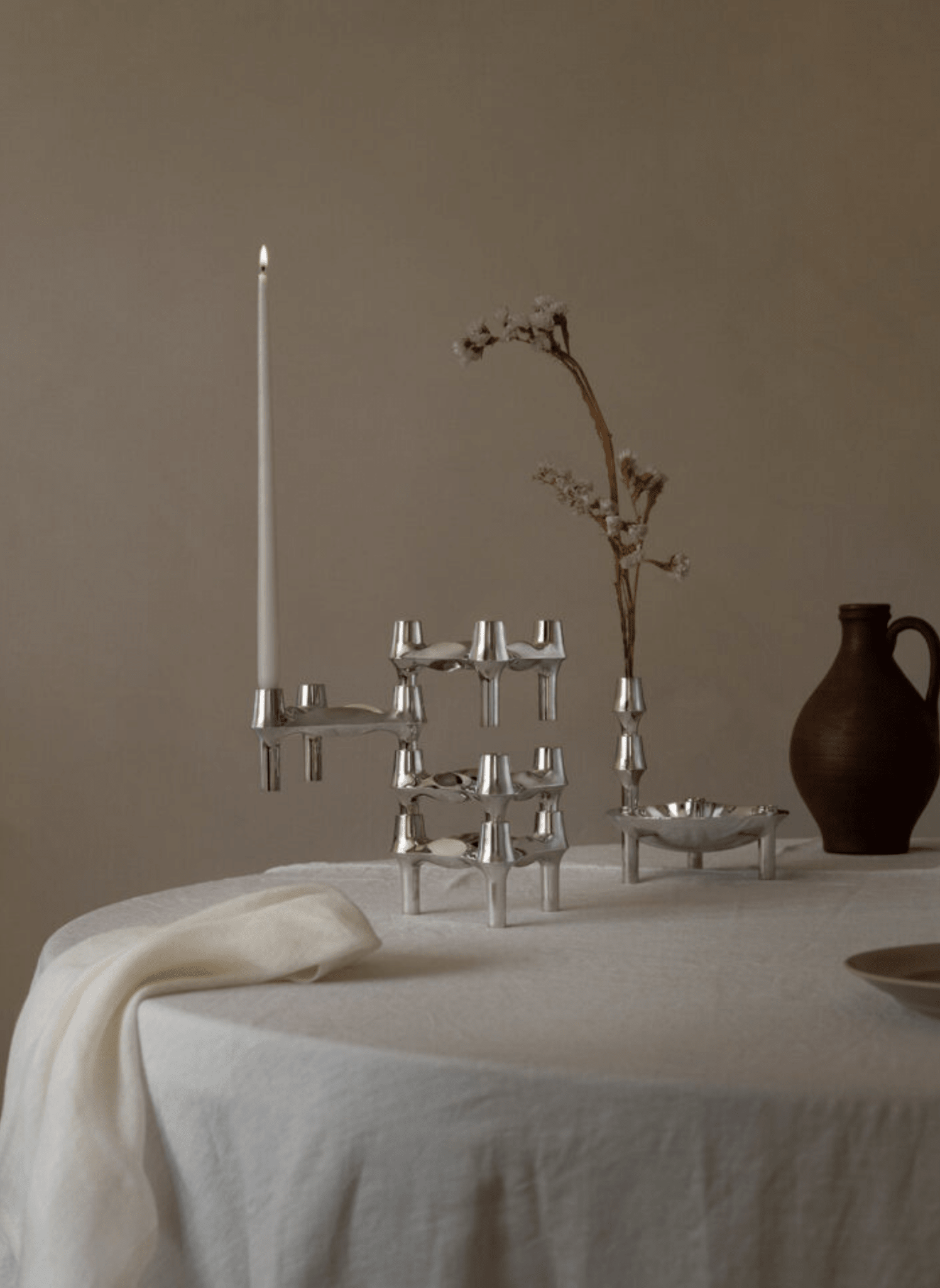 STOFF Nagel Kerzenhalter 3er Set - hei - kju