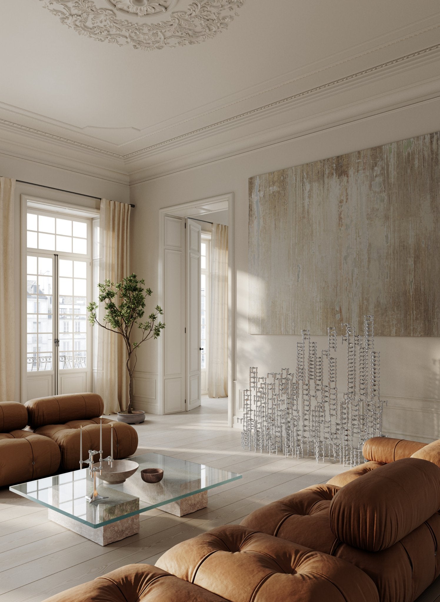 STOFF Nagel Kerzenhalter 3er Set - hei - kju