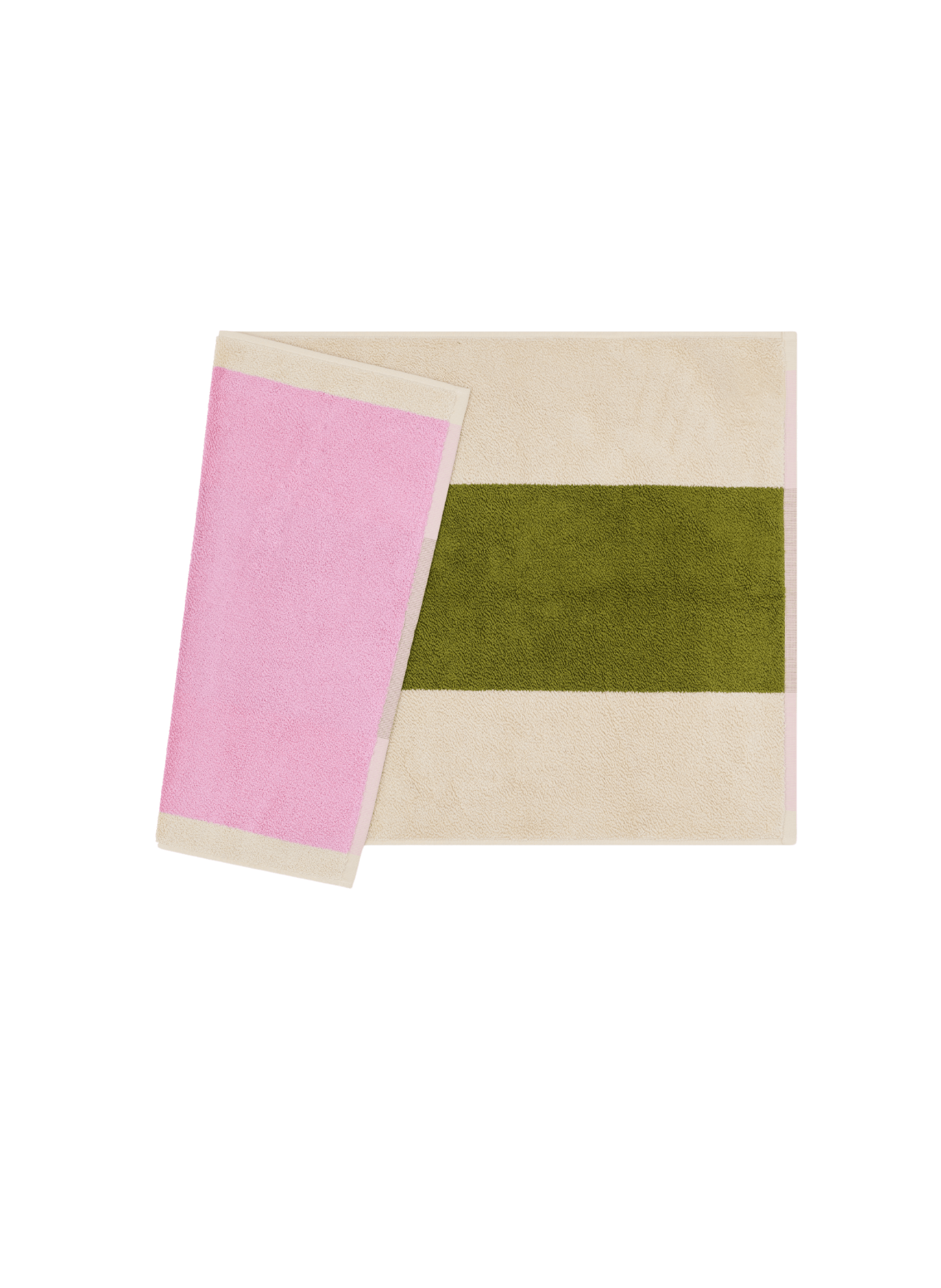 Suite702 Badematte 100% Baumwolle Rosa Olive - hei - kju
