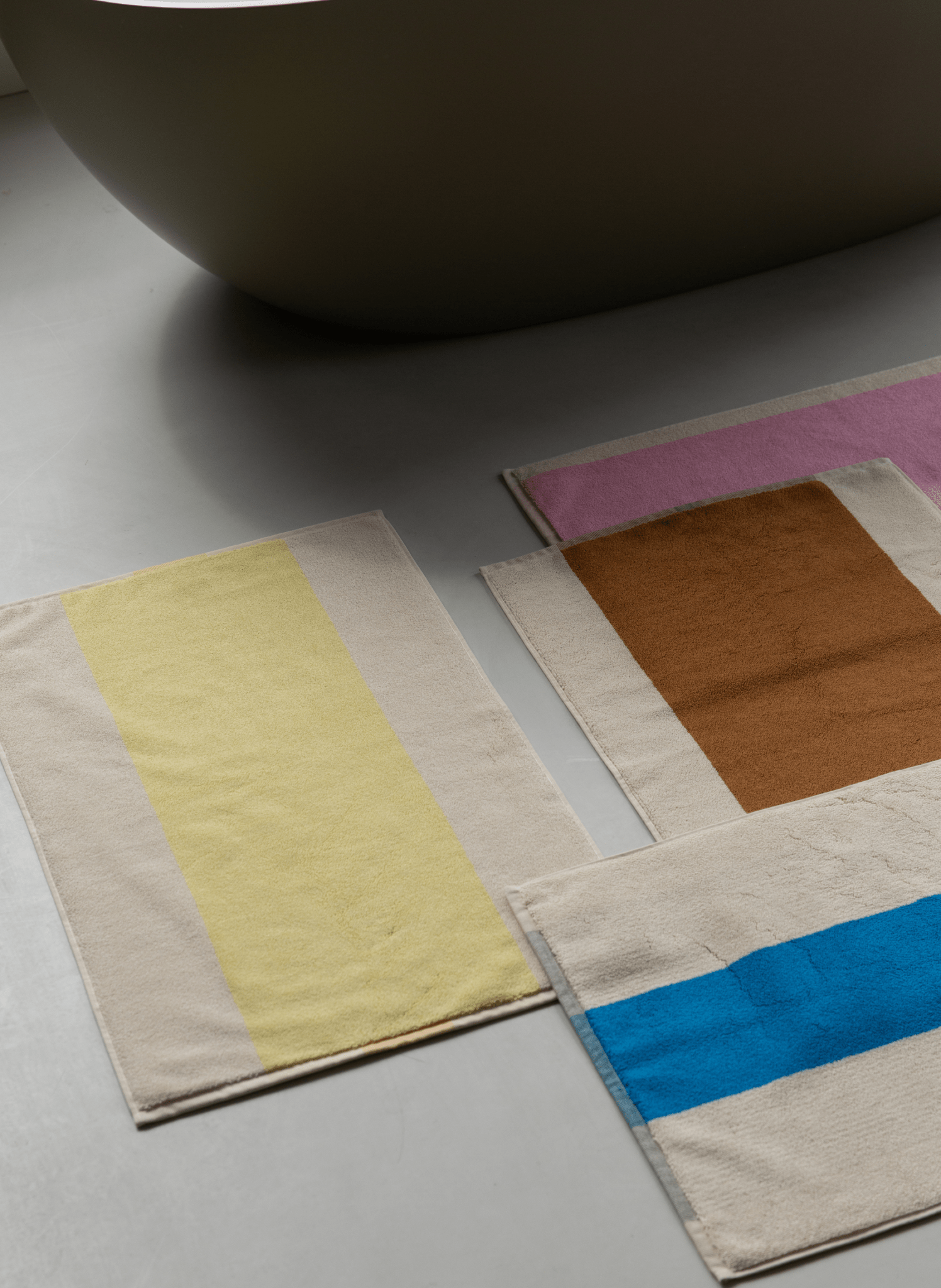 Suite702 Badematte 100% Baumwolle Rosa Olive - hei - kju