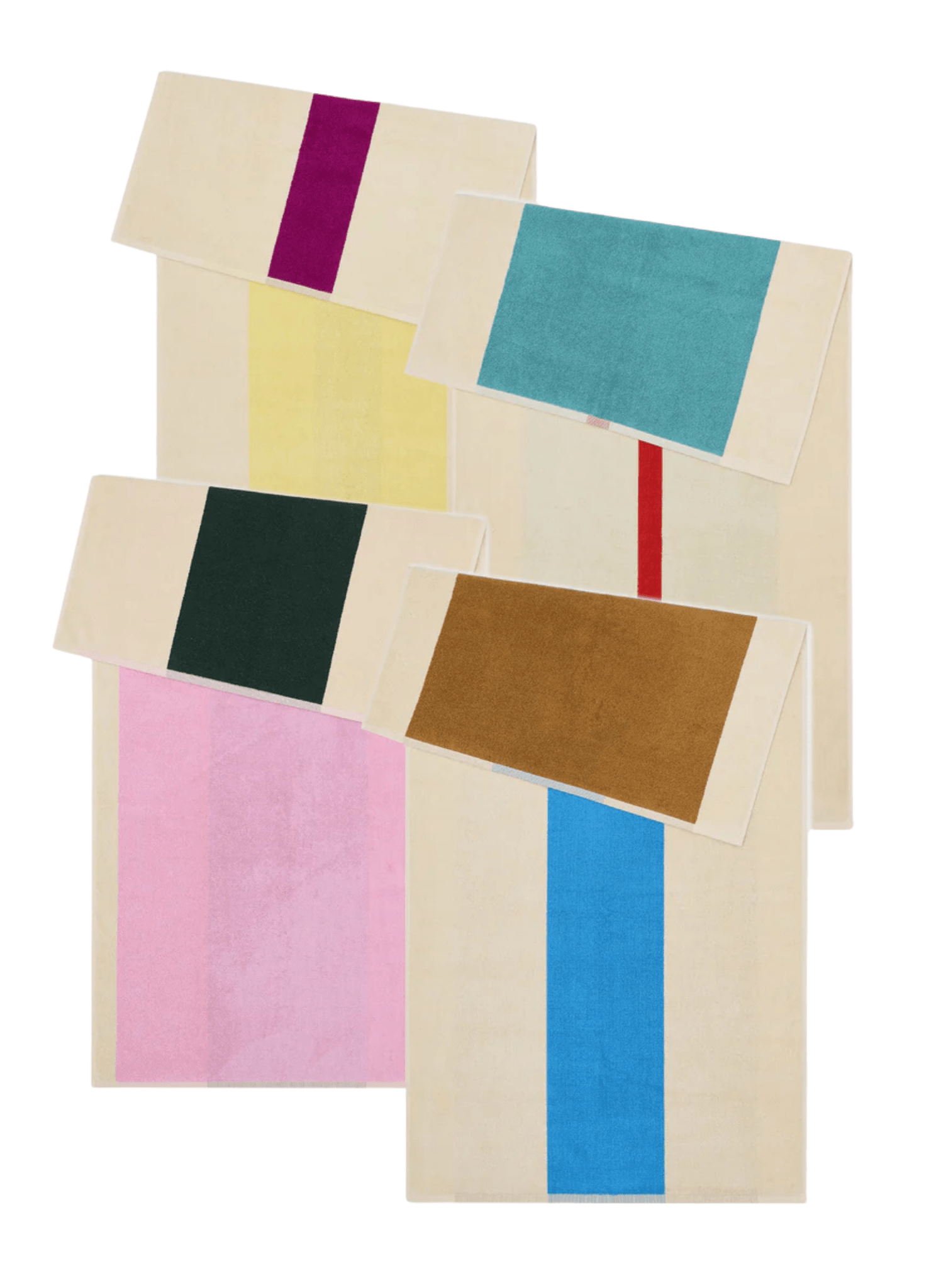 Suite702 Badetuch - Set 100% Baumwolle (4 Stk.) - hei - kju