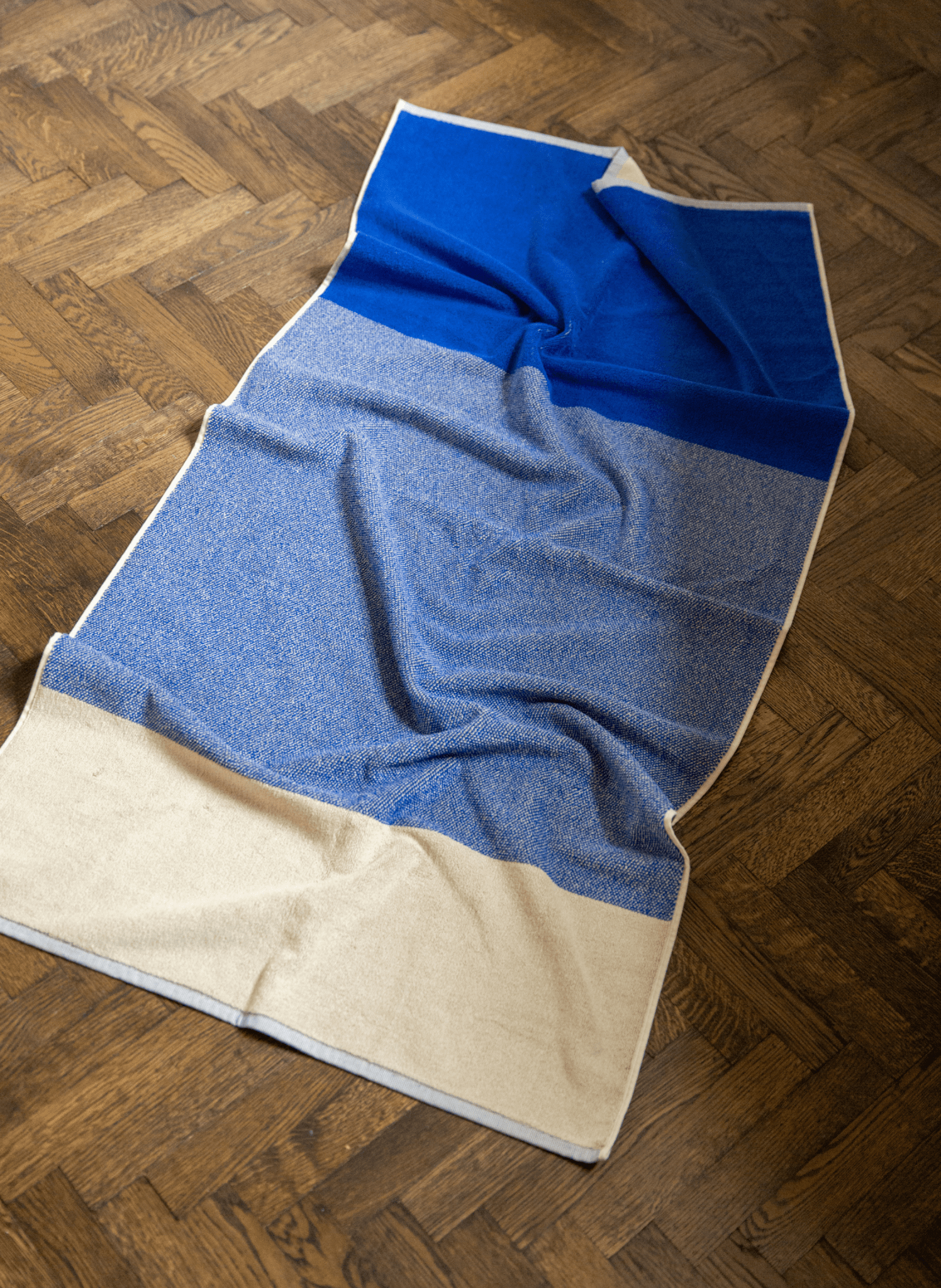 Suite702 Badetuch - Set Cobalt Blue Ecru (2 - tlg.) - hei - kju