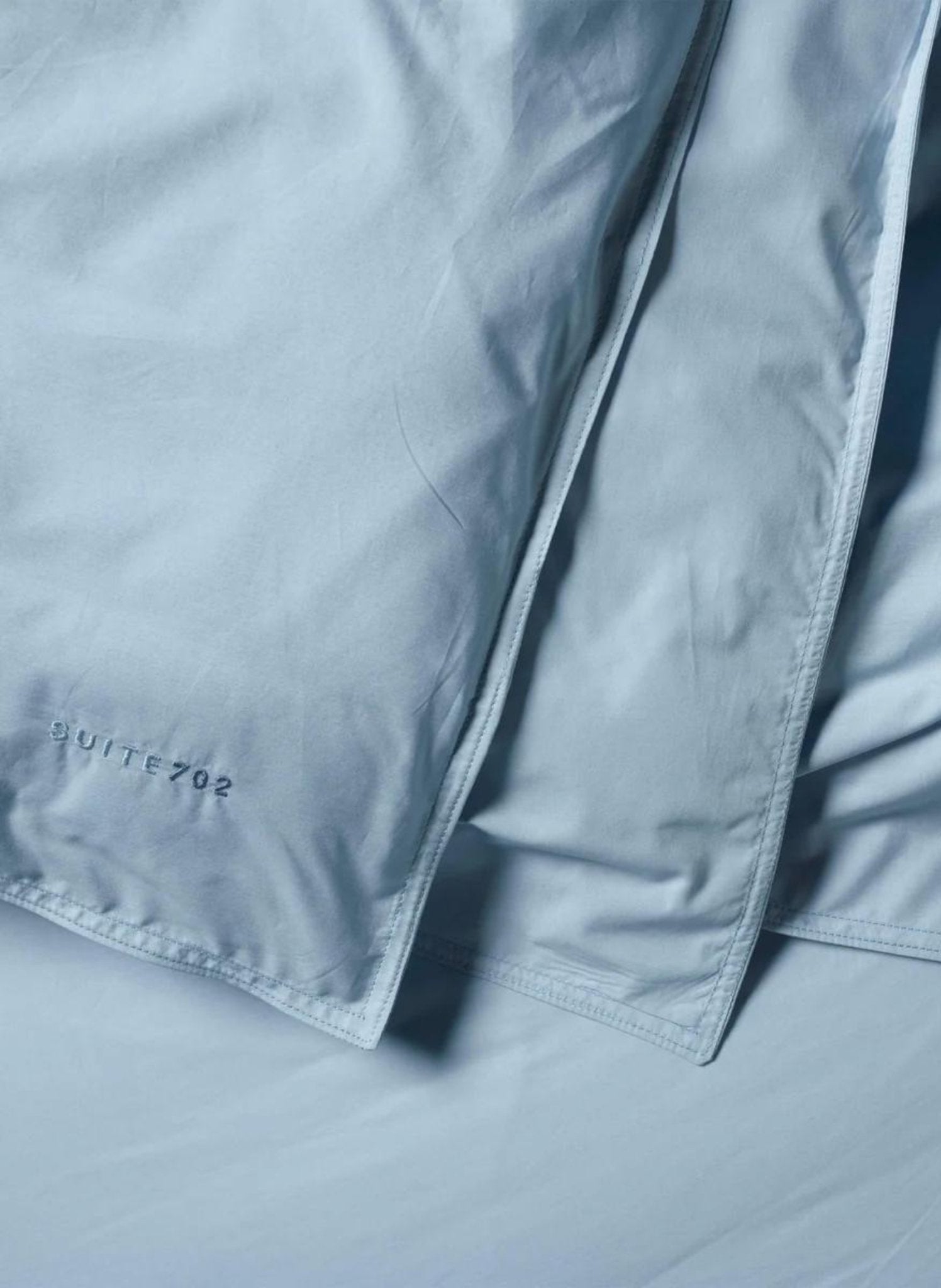Suite702 Bettbezug 100% Baumwolle Hellblau - hei - kju