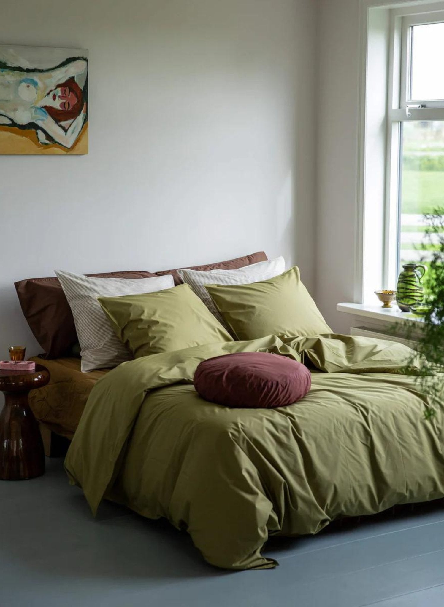 Suite702 Bettbezug 100% Baumwolle Olive - hei - kju