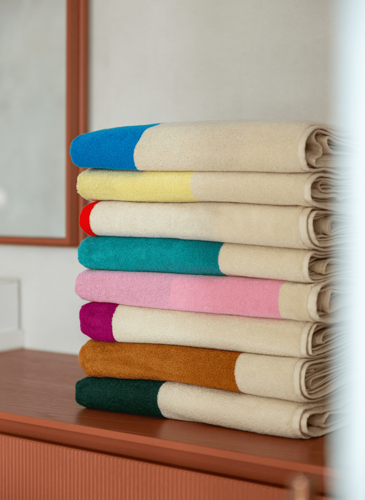Suite702 Handtuch 100% Baumwolle Gelb Magenta - hei - kju