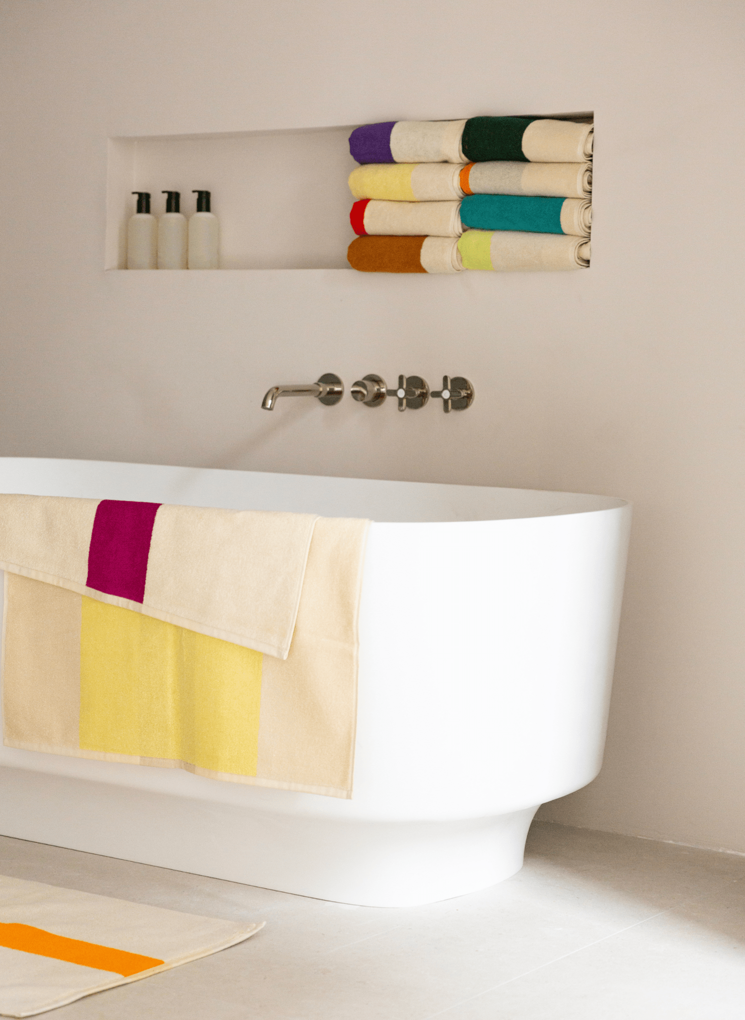 Suite702 Handtuch 100% Baumwolle Gelb Magenta - hei - kju